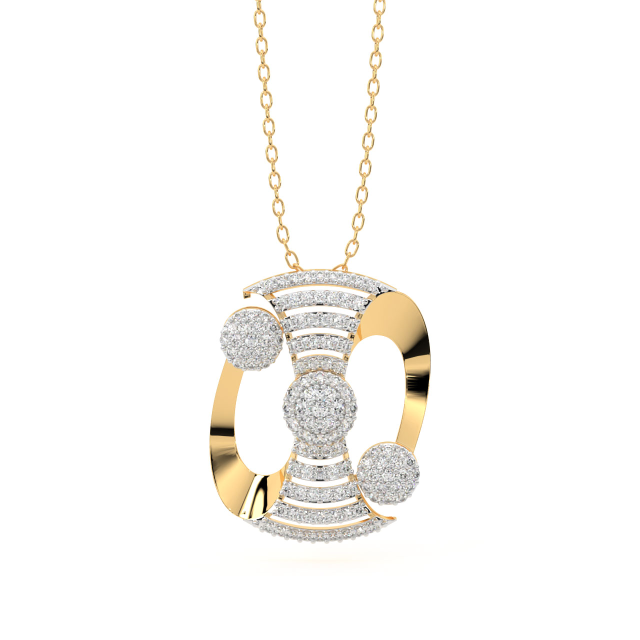 Wystan Round Diamond Pendant