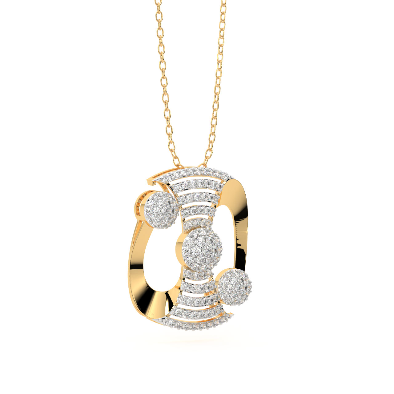 Wystan Round Diamond Pendant