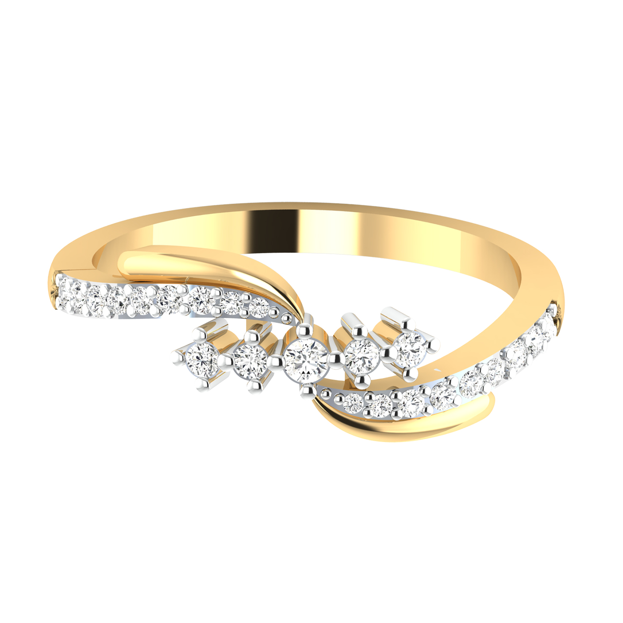 Dai Round Diamond Dainty Ring