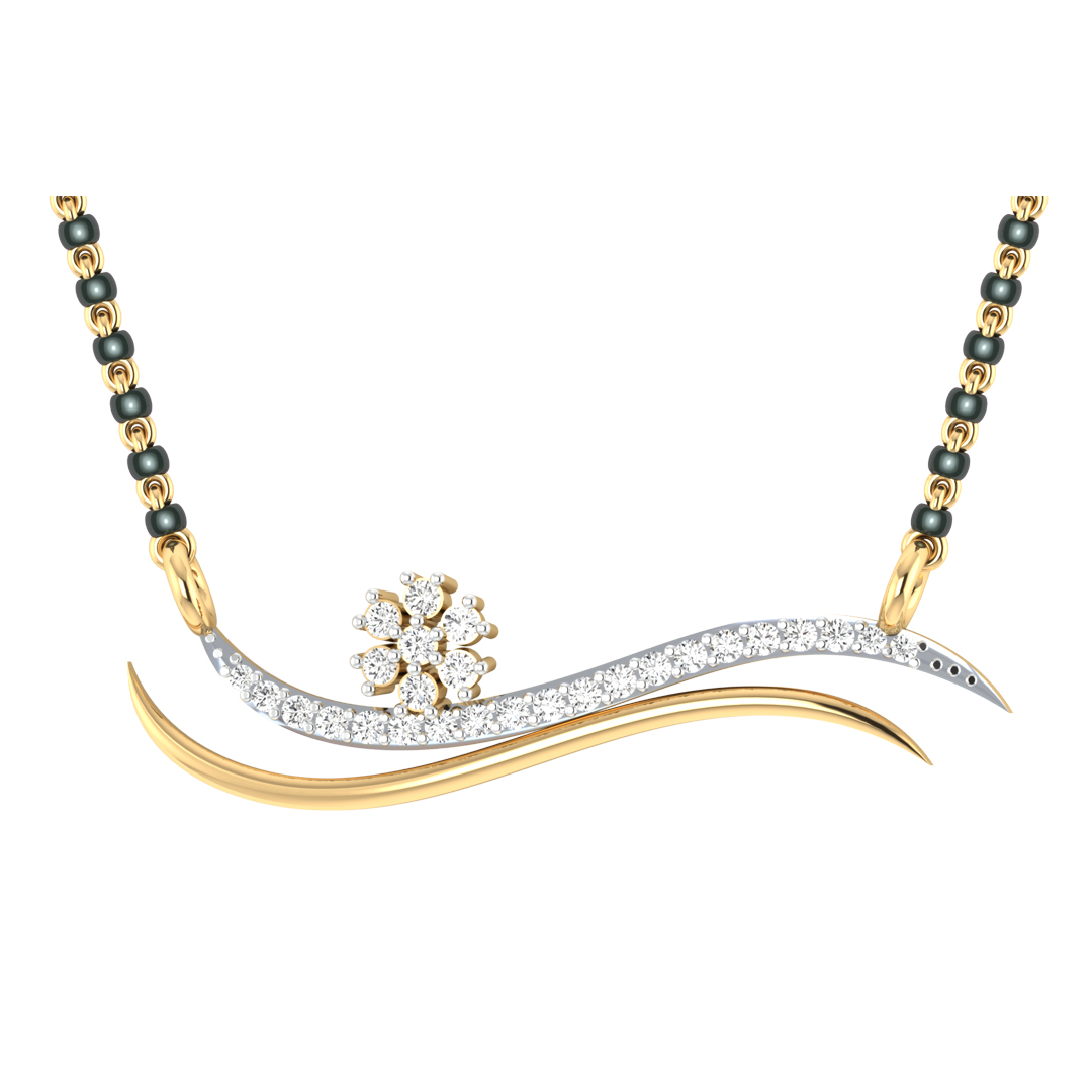 Estaa Diamond Mangalsutra For Her