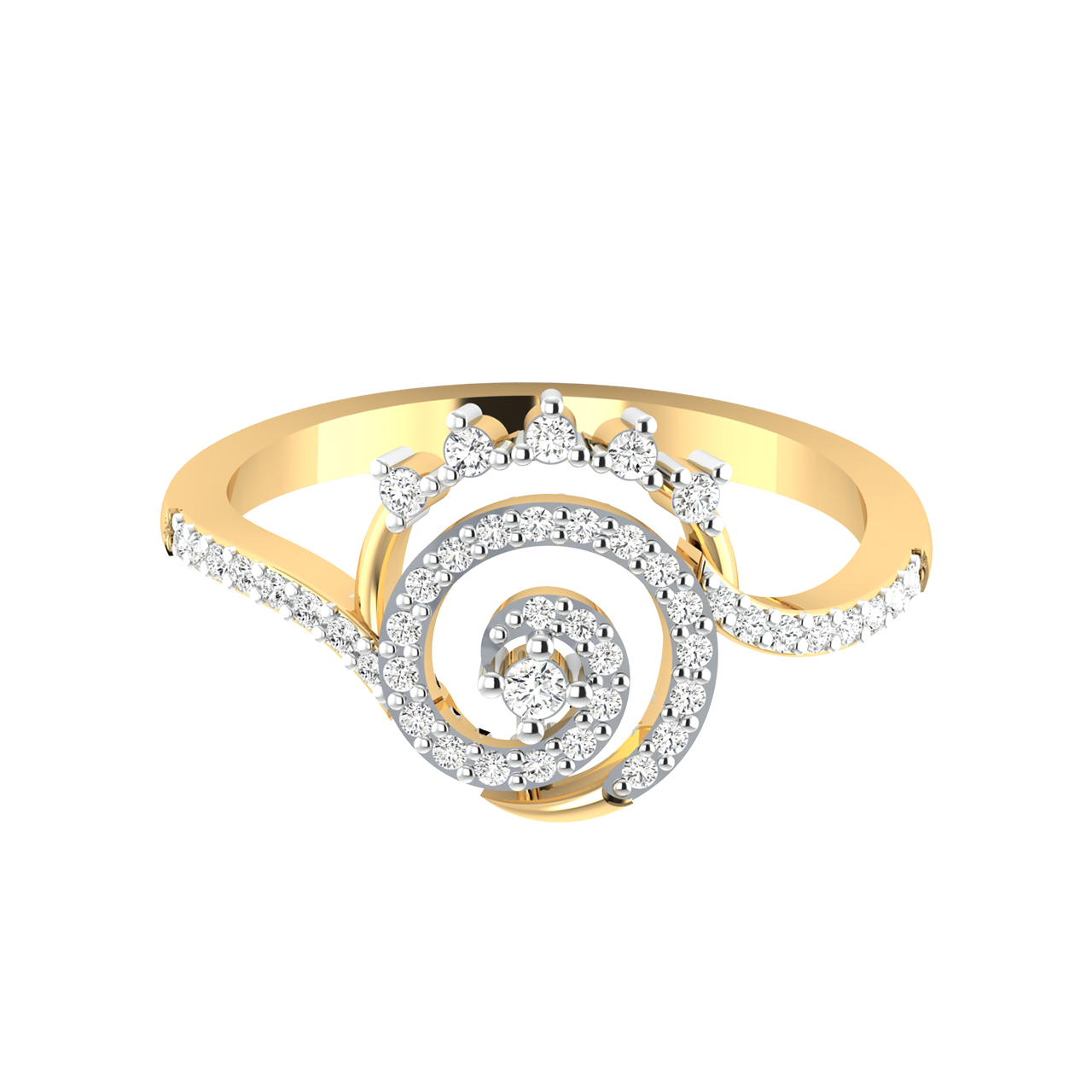 Seina Round Diamond Engagement Ring