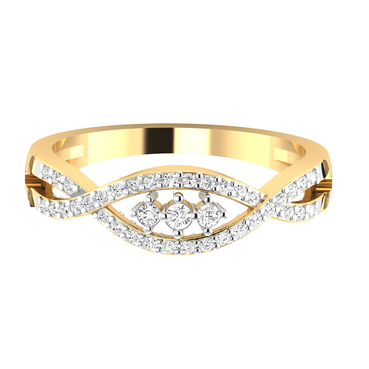 Rai Round Diamond Engagement Ring