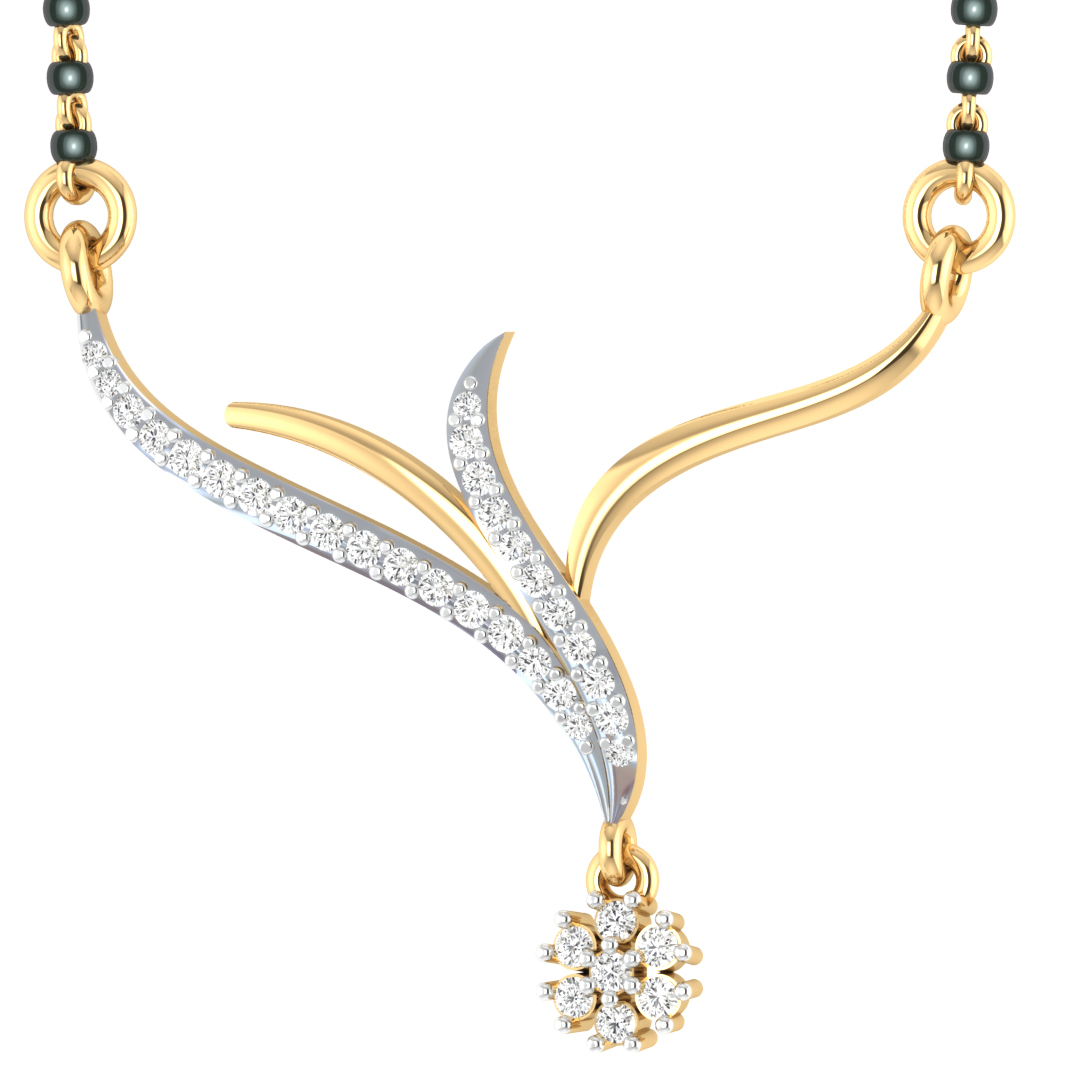 Denver Round Diamond Mangalsutra