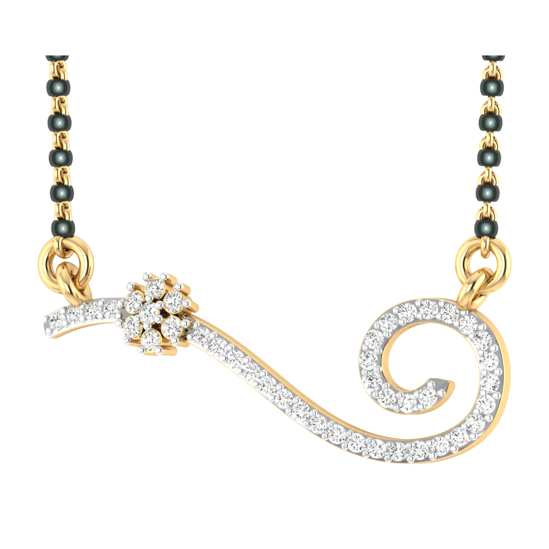 Asma Round Diamond Mangalsutra