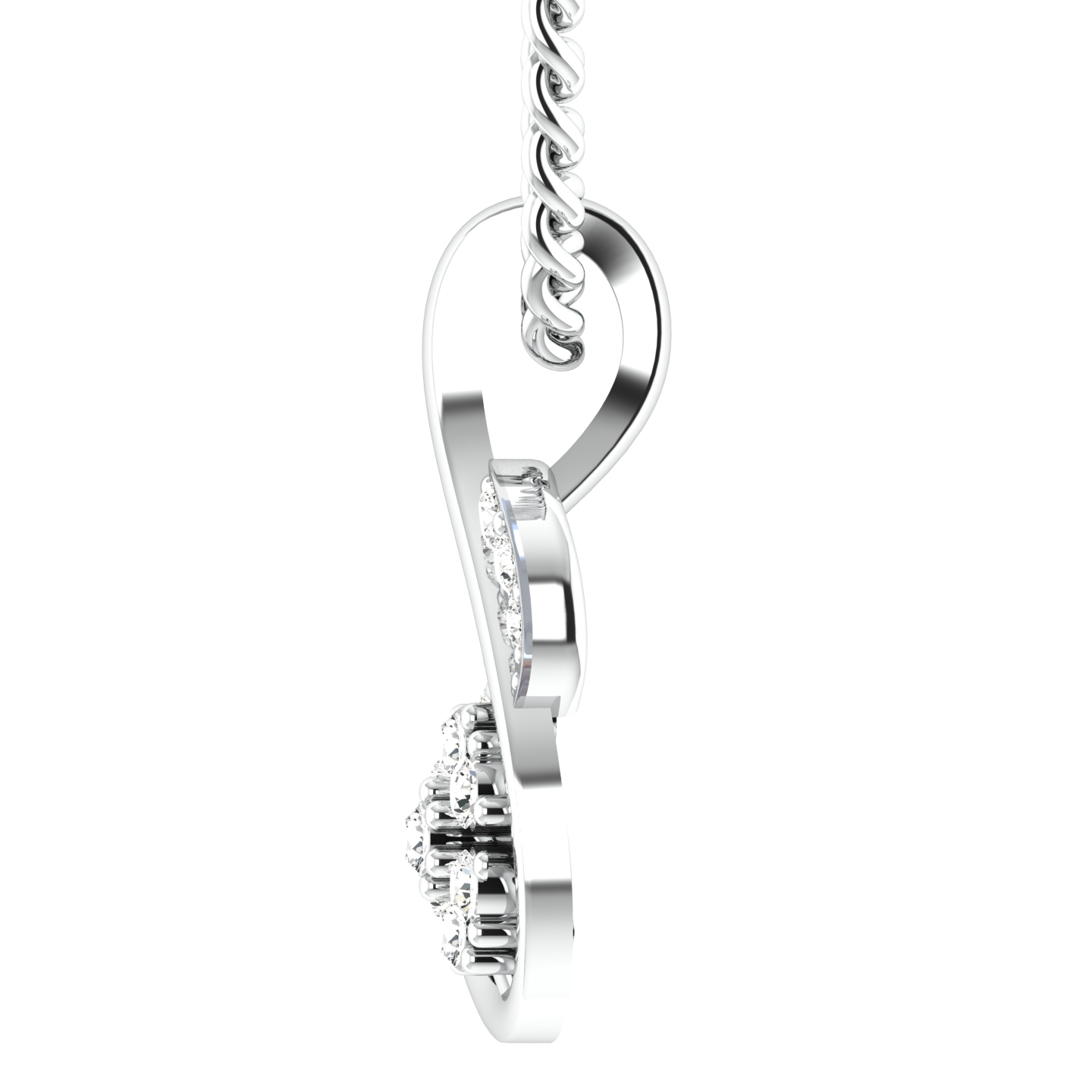 Ariana Round Diamond Office Wear Pendant