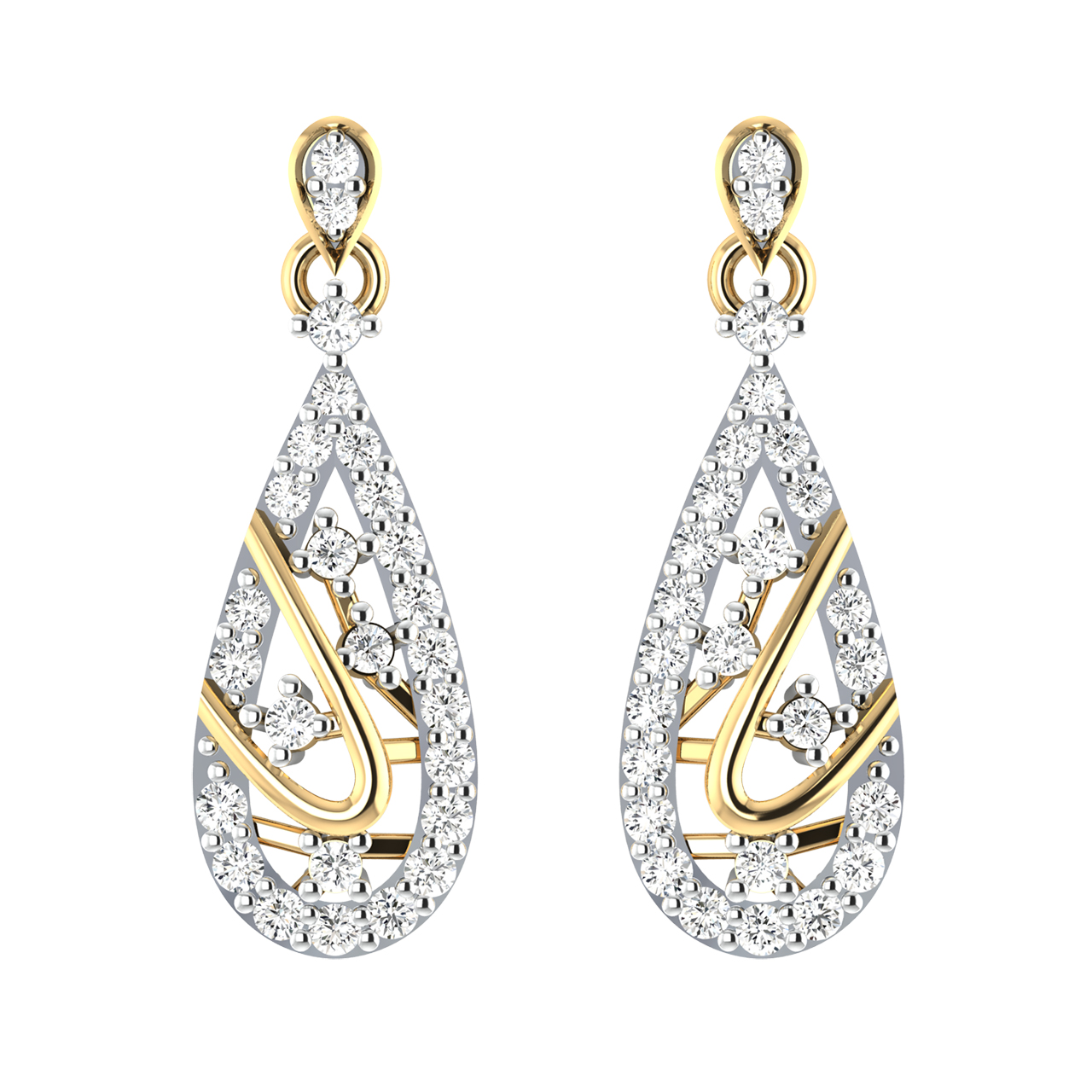 Axel Round Diamond Earrings