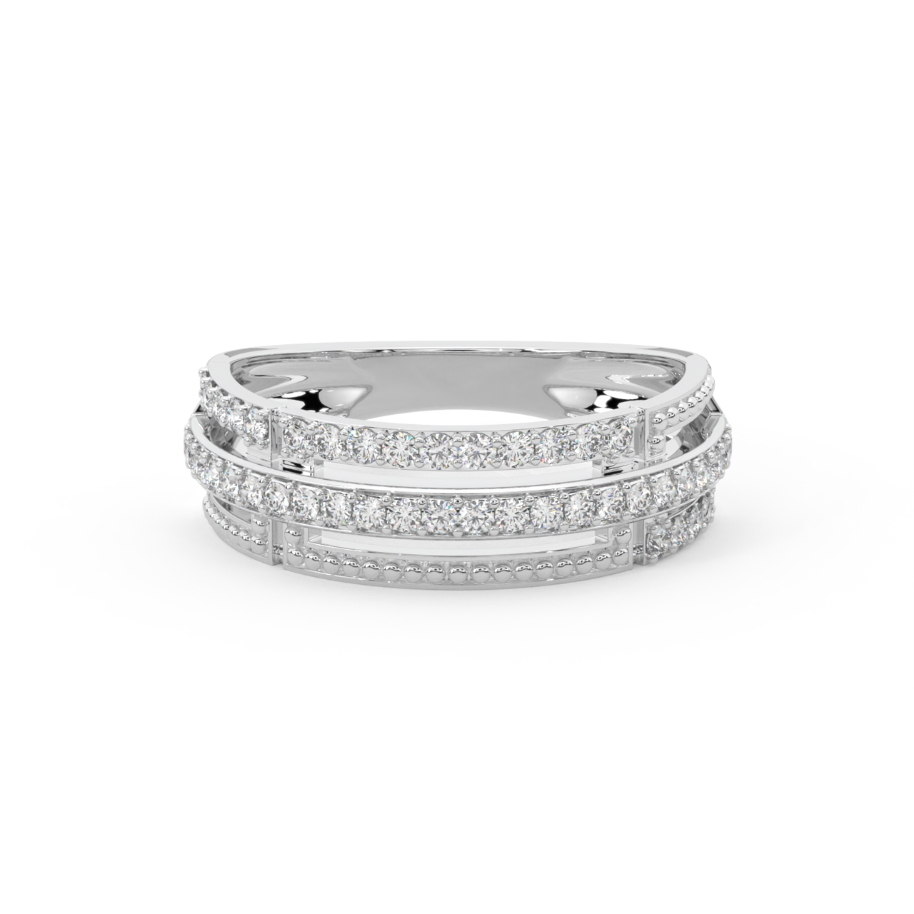 Contemporary Diamond Ring For Men