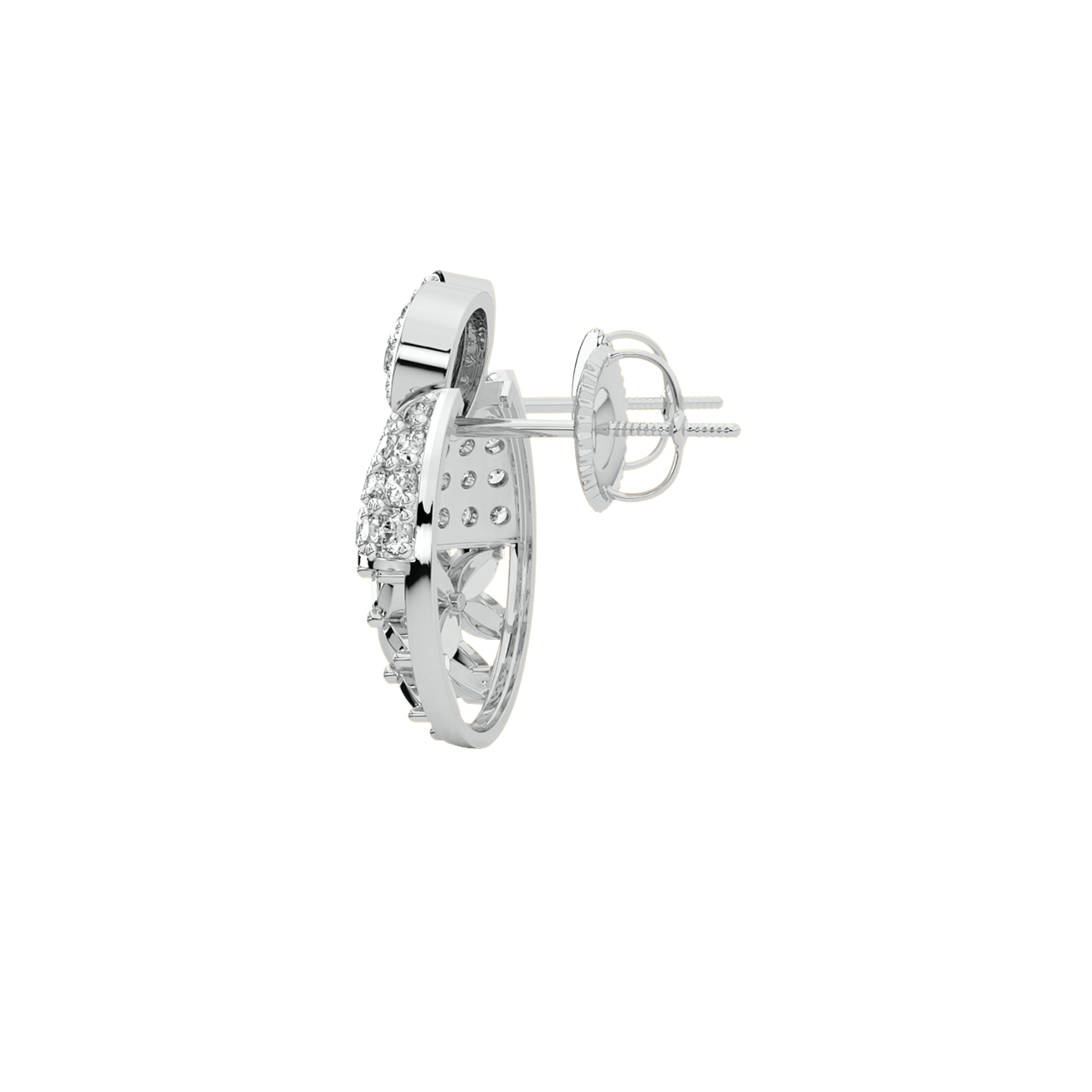 Astrid Round Diamond Stud Earrings