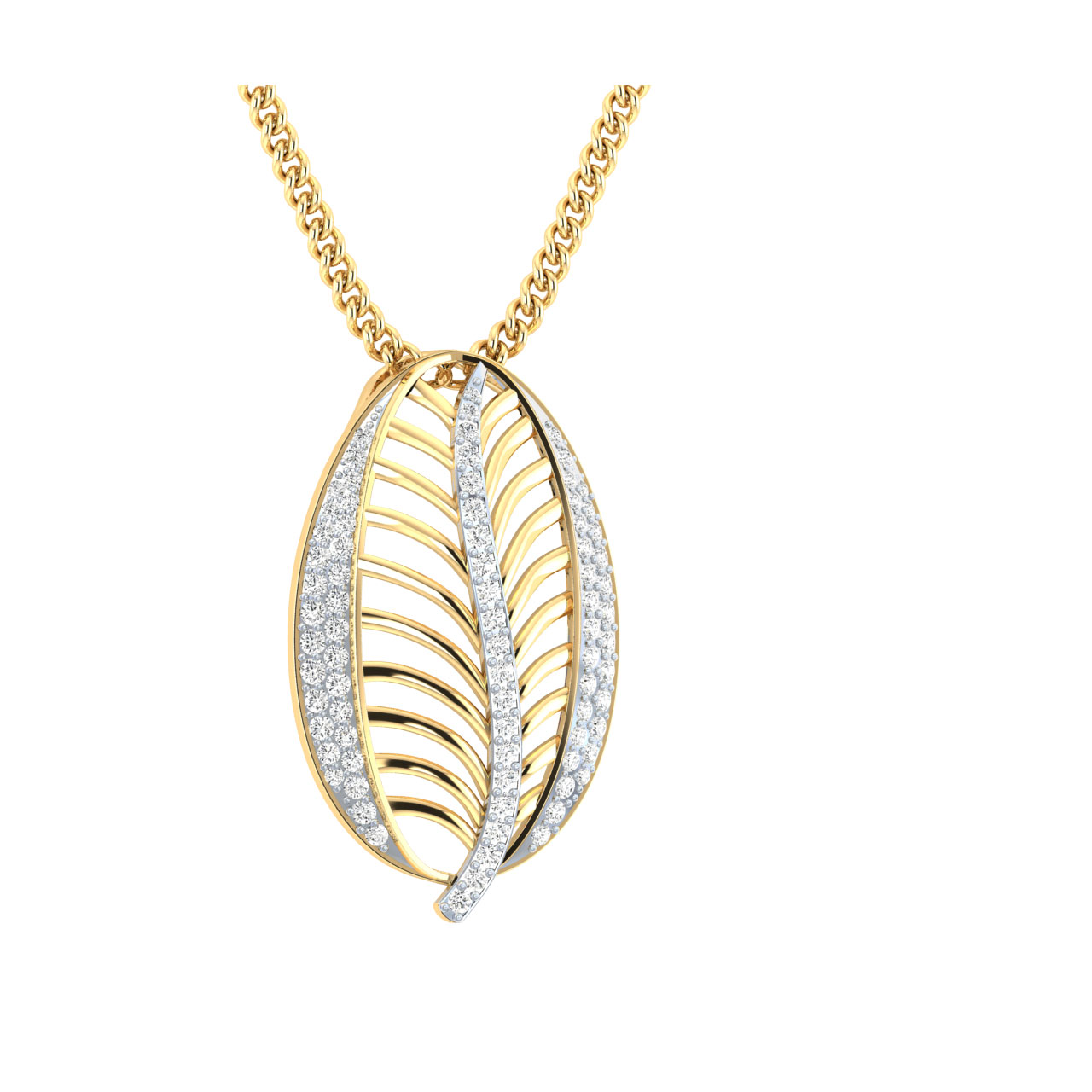 Achit Round Diamond Office Wear Pendant