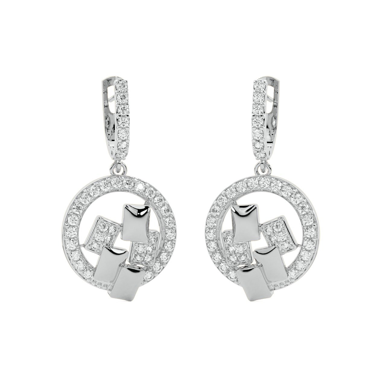 Simon Round Diamond Earrings