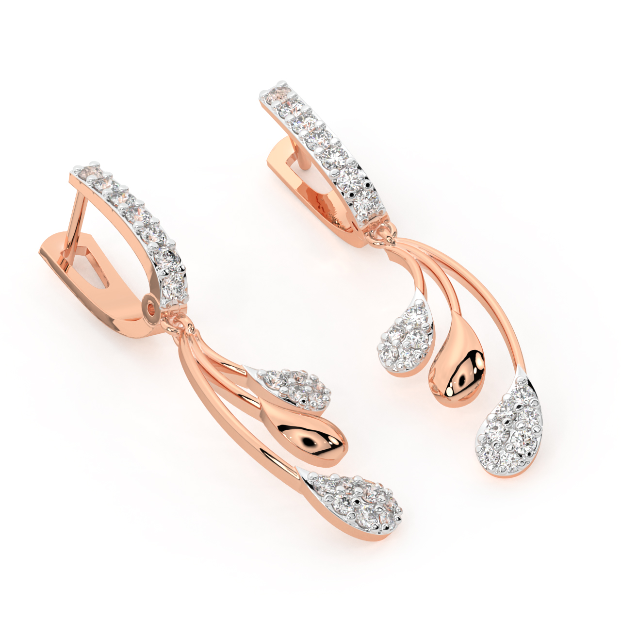 Winter Layers Diamond Earrings