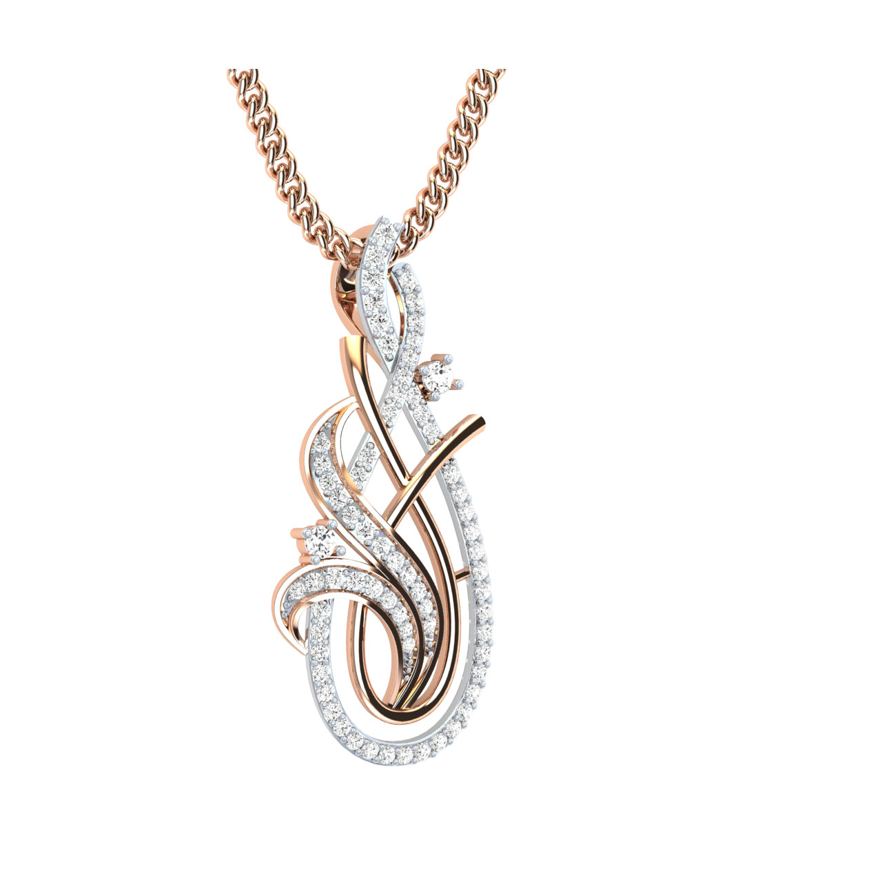 Josie Round Diamond Office Wear Pendant