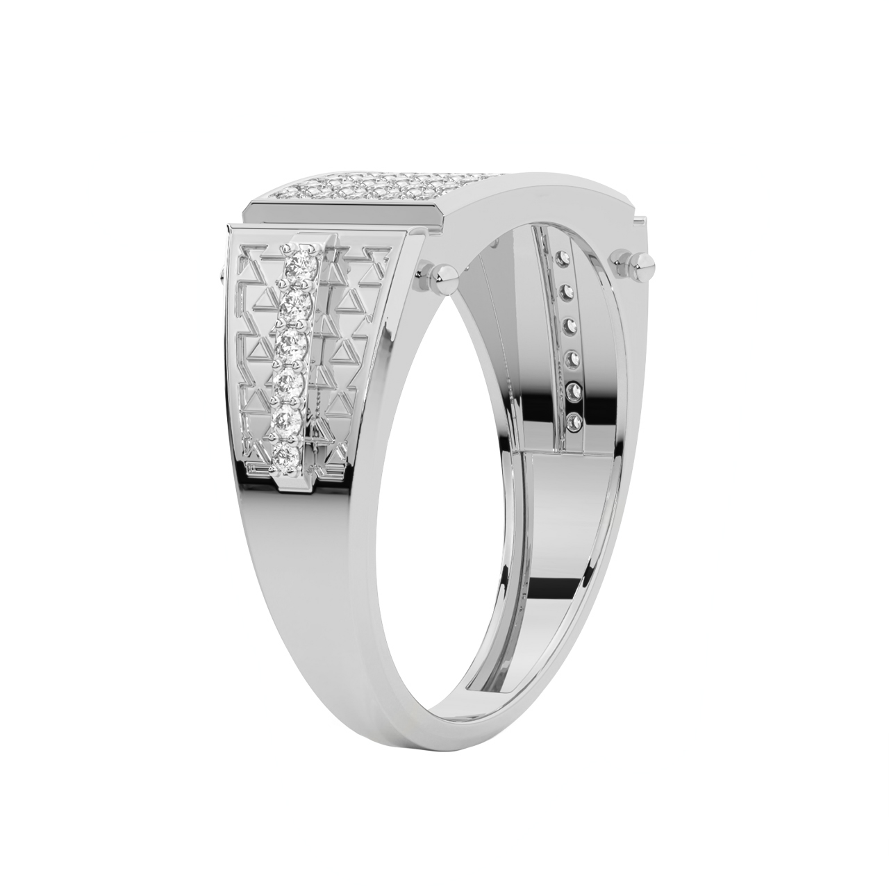 Sleek Diamond Ring For Men