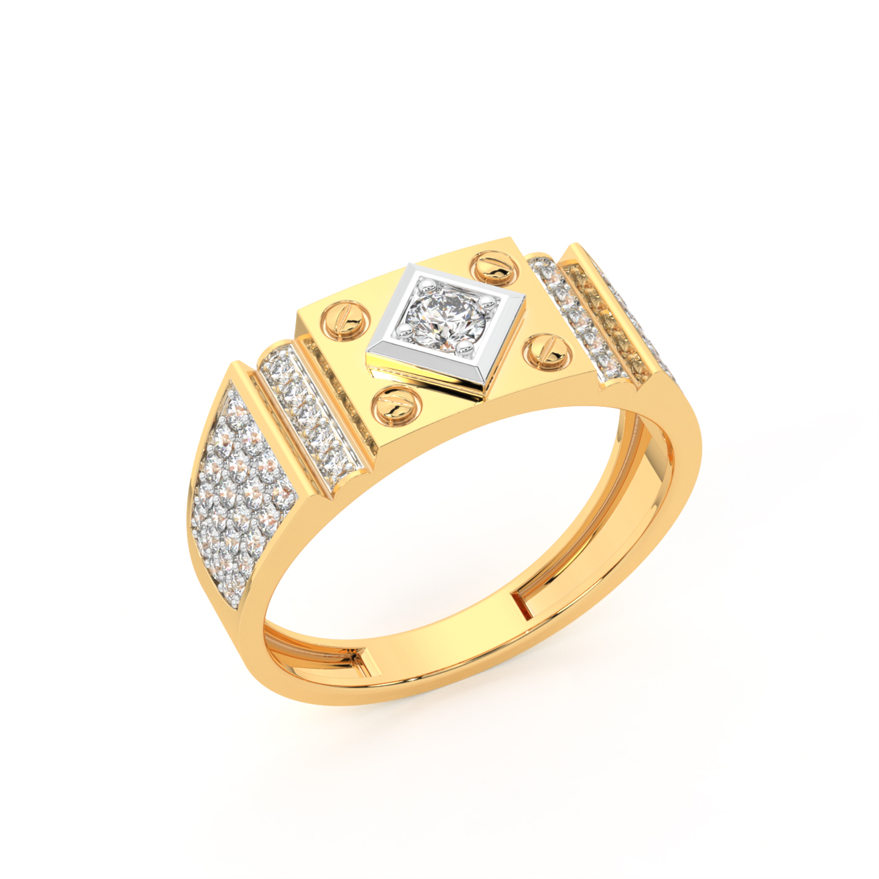 Gold Stallion Men's Ring