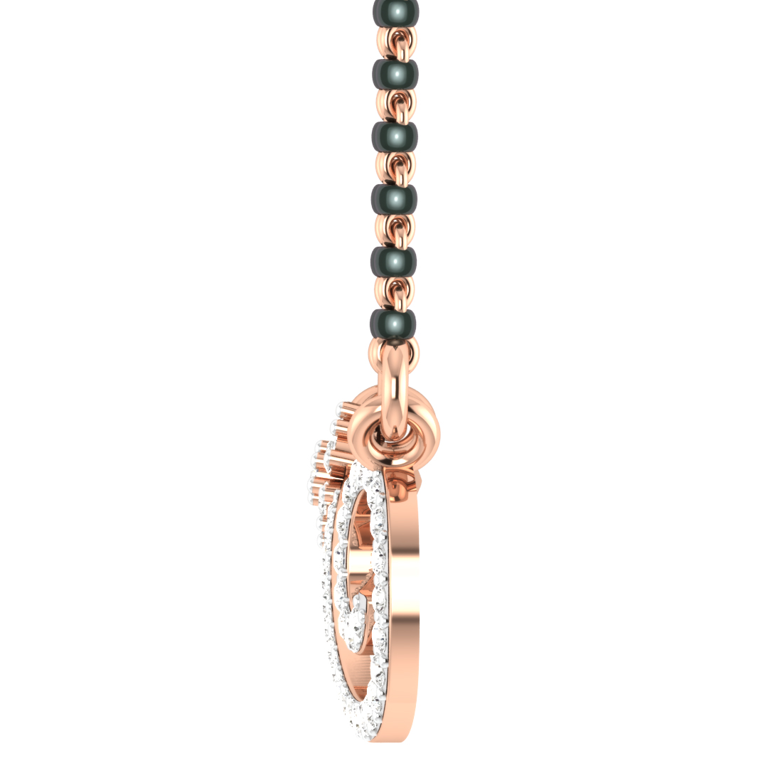 Asma Round Diamond Mangalsutra