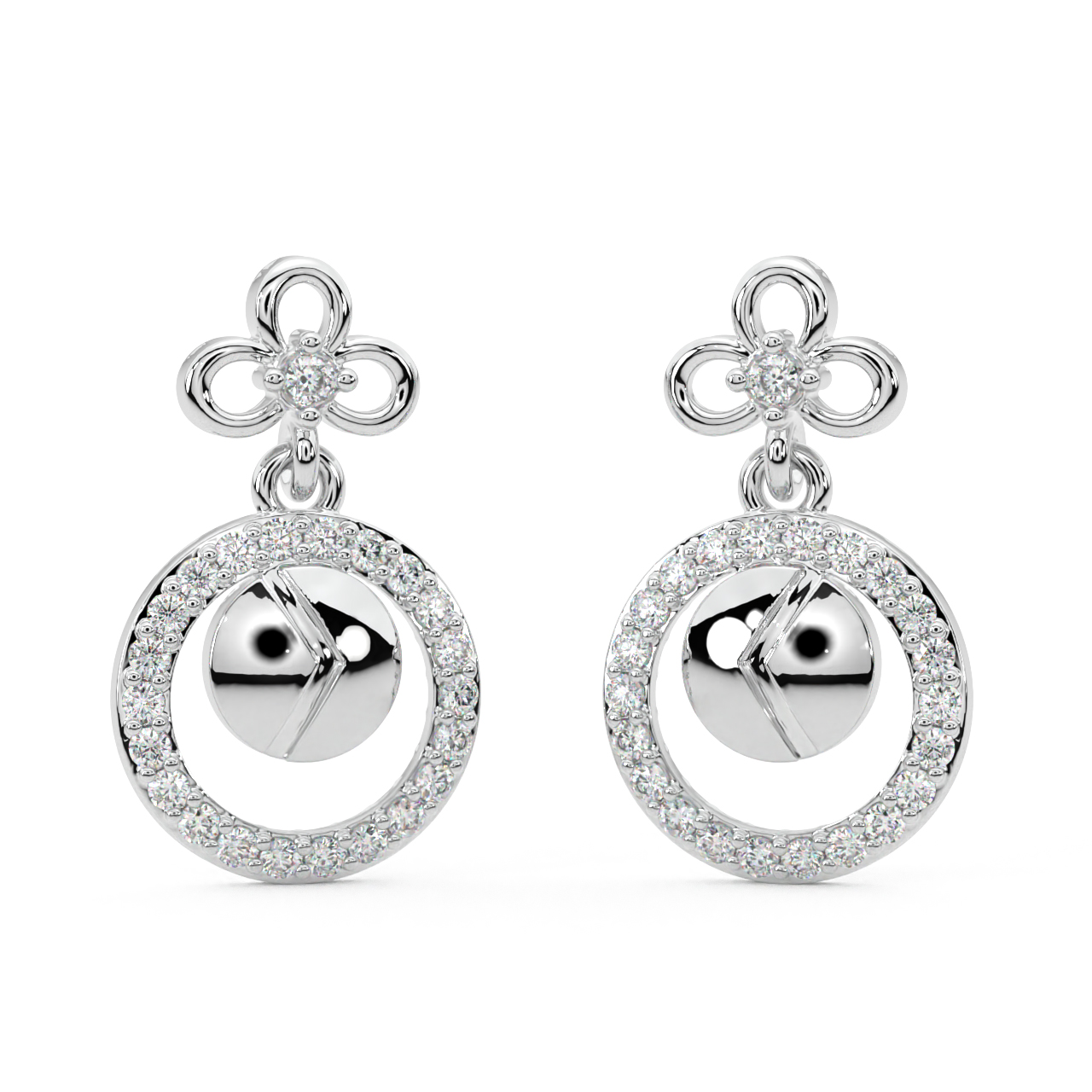 The Ring Ray Diamond Earrings