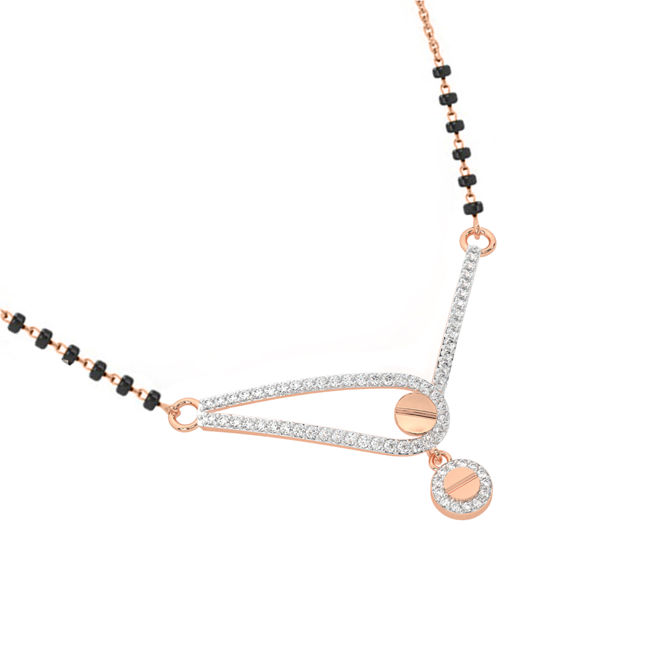 Diamond Mangalsutra Design With Chain