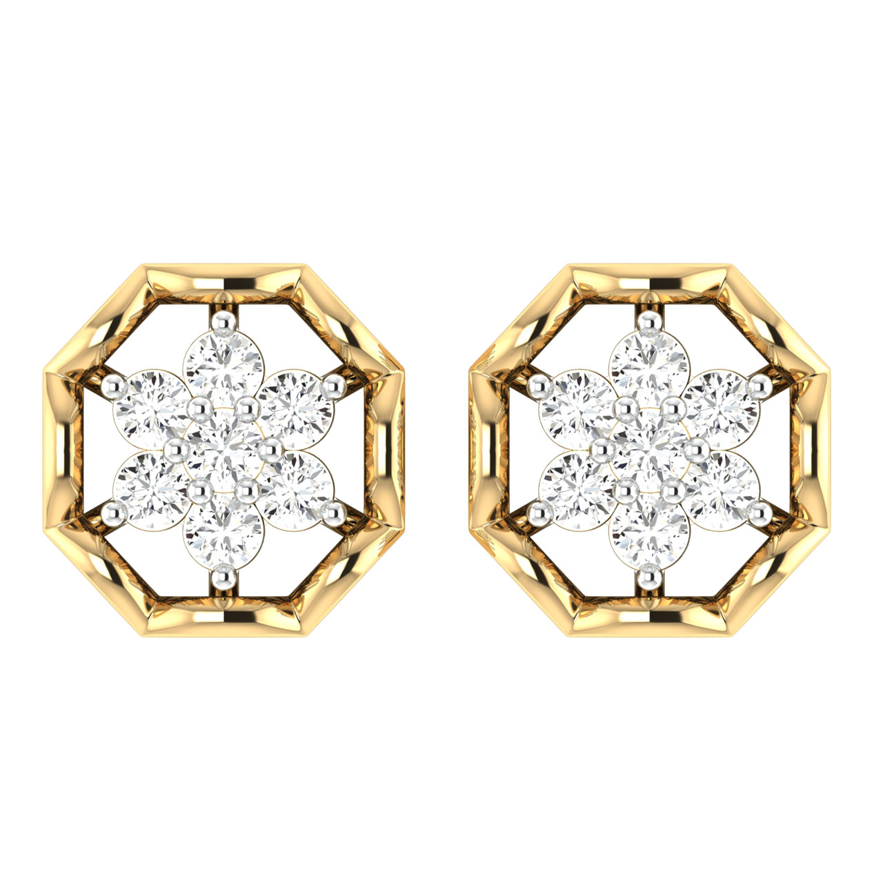 Savannah Round Dimond Stud Earring