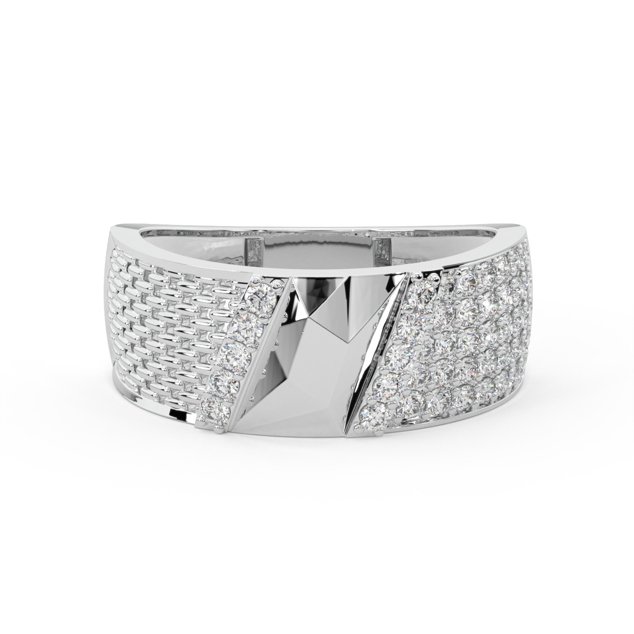 Shimmering Diamond Ring For Men