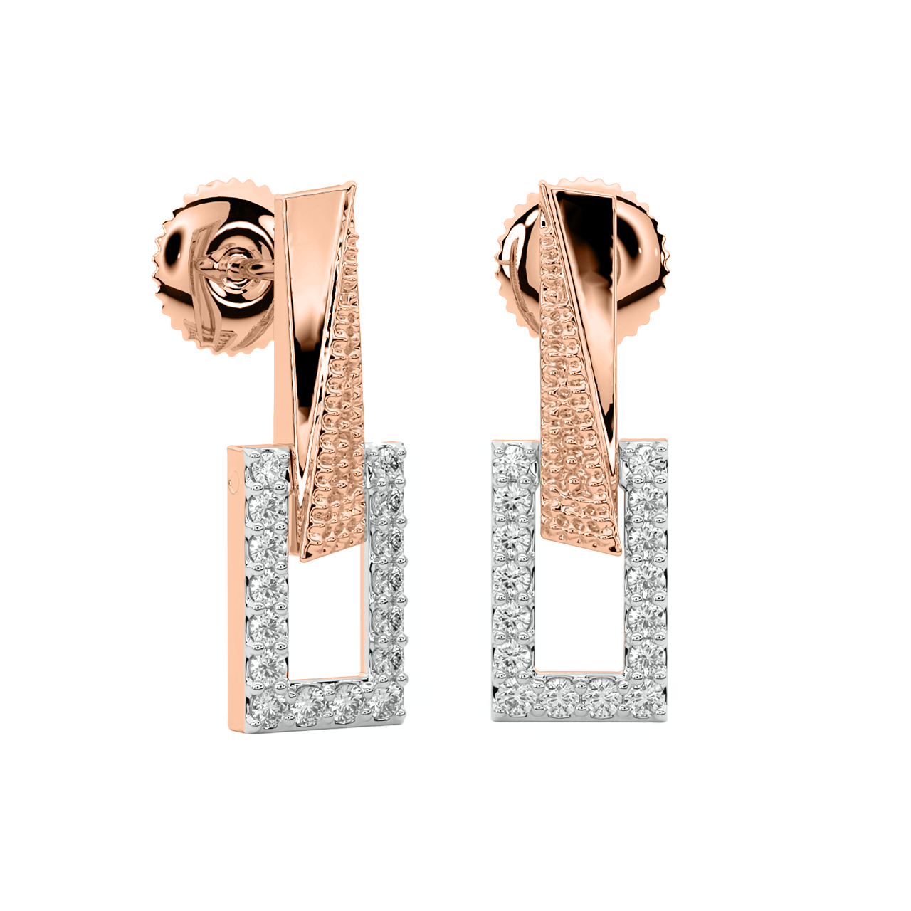 Greg Round Diamond Earrings