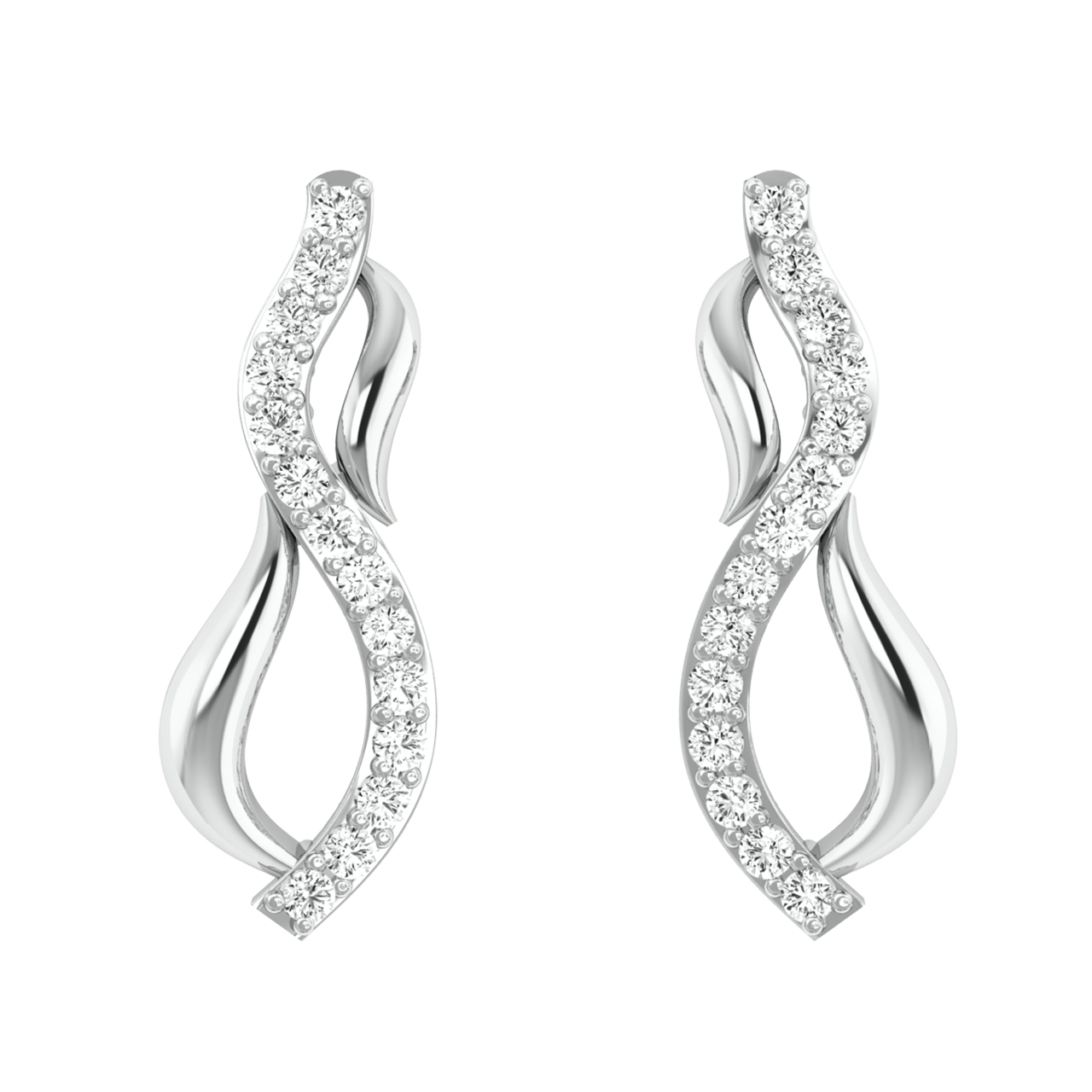 Platinum Earrings | Gold & Diamond Platinum Earrings Design