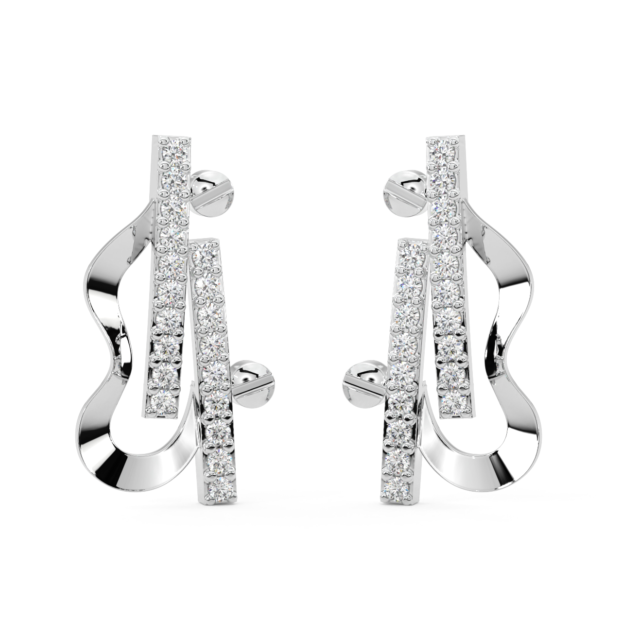 Classy Romance Diamond Earrings