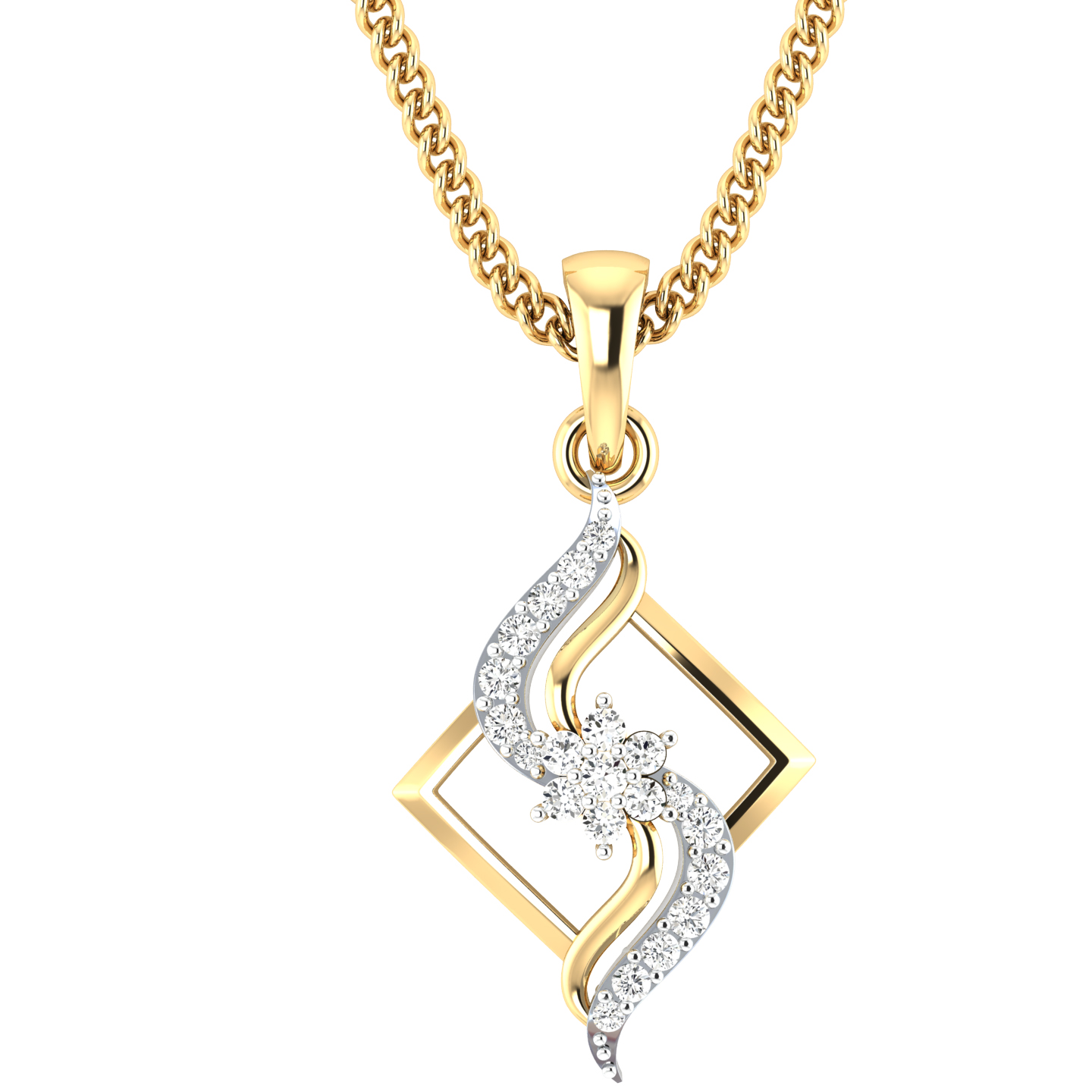 Vivian Round Diamond Office Wear Pendant