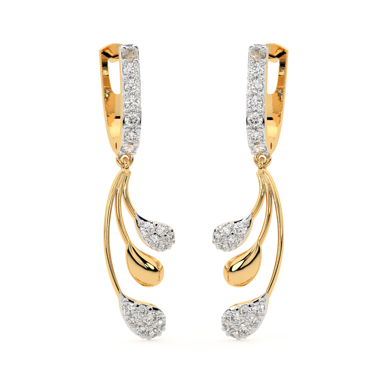 Winter Layers Diamond Earrings