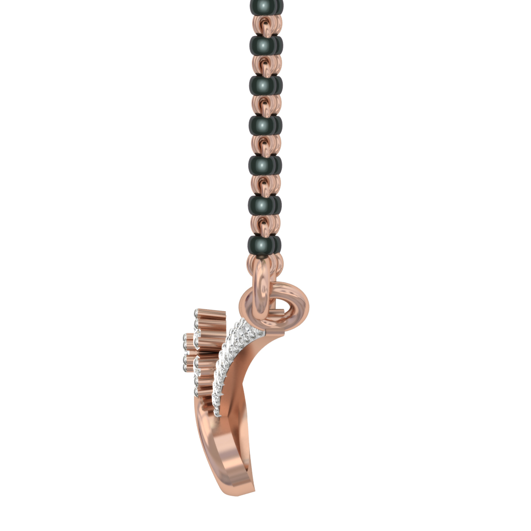 Amirah Round Diamond Mangalsutra