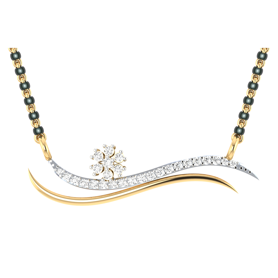 Estaa Diamond Mangalsutra For Her