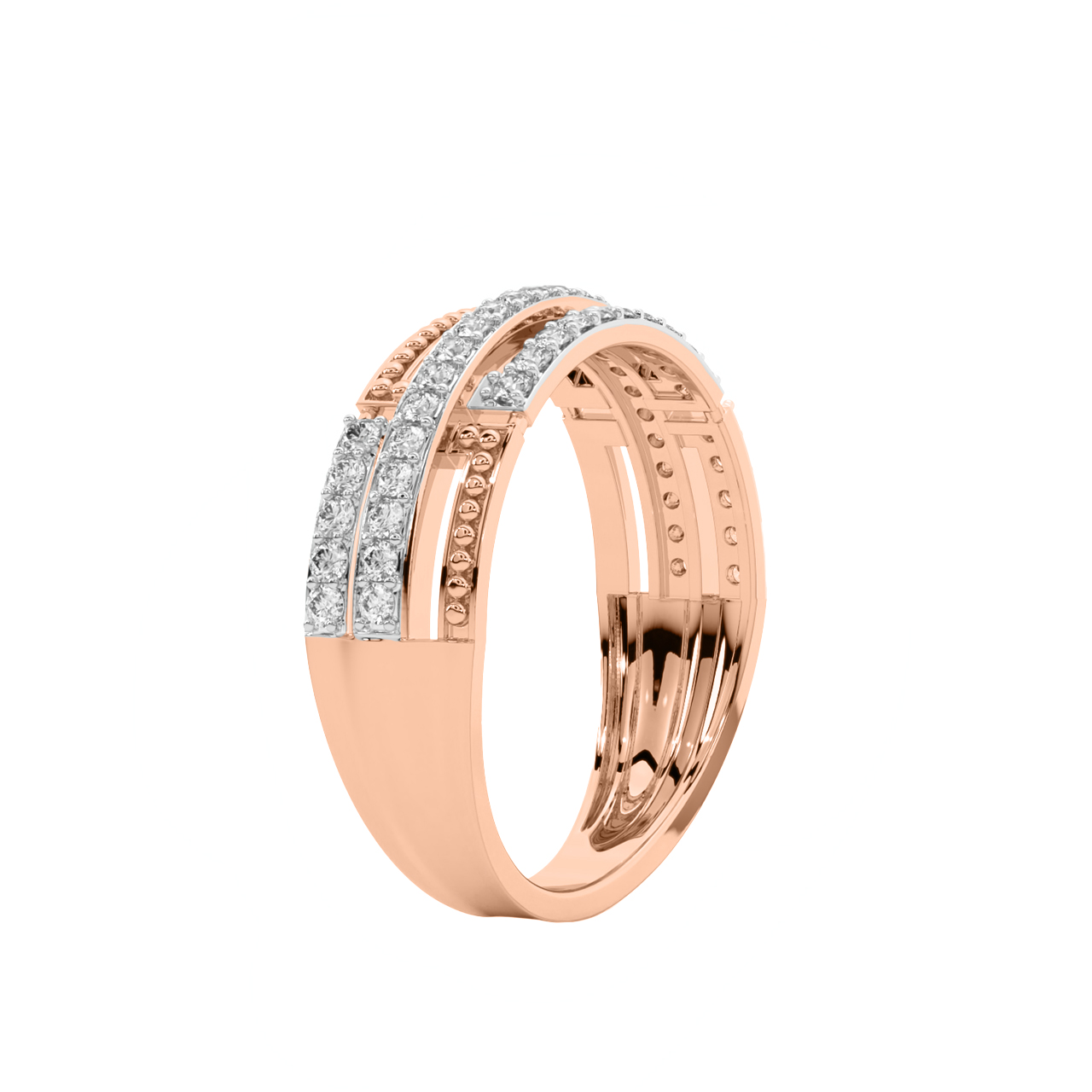 Contemporary Diamond Ring For Men