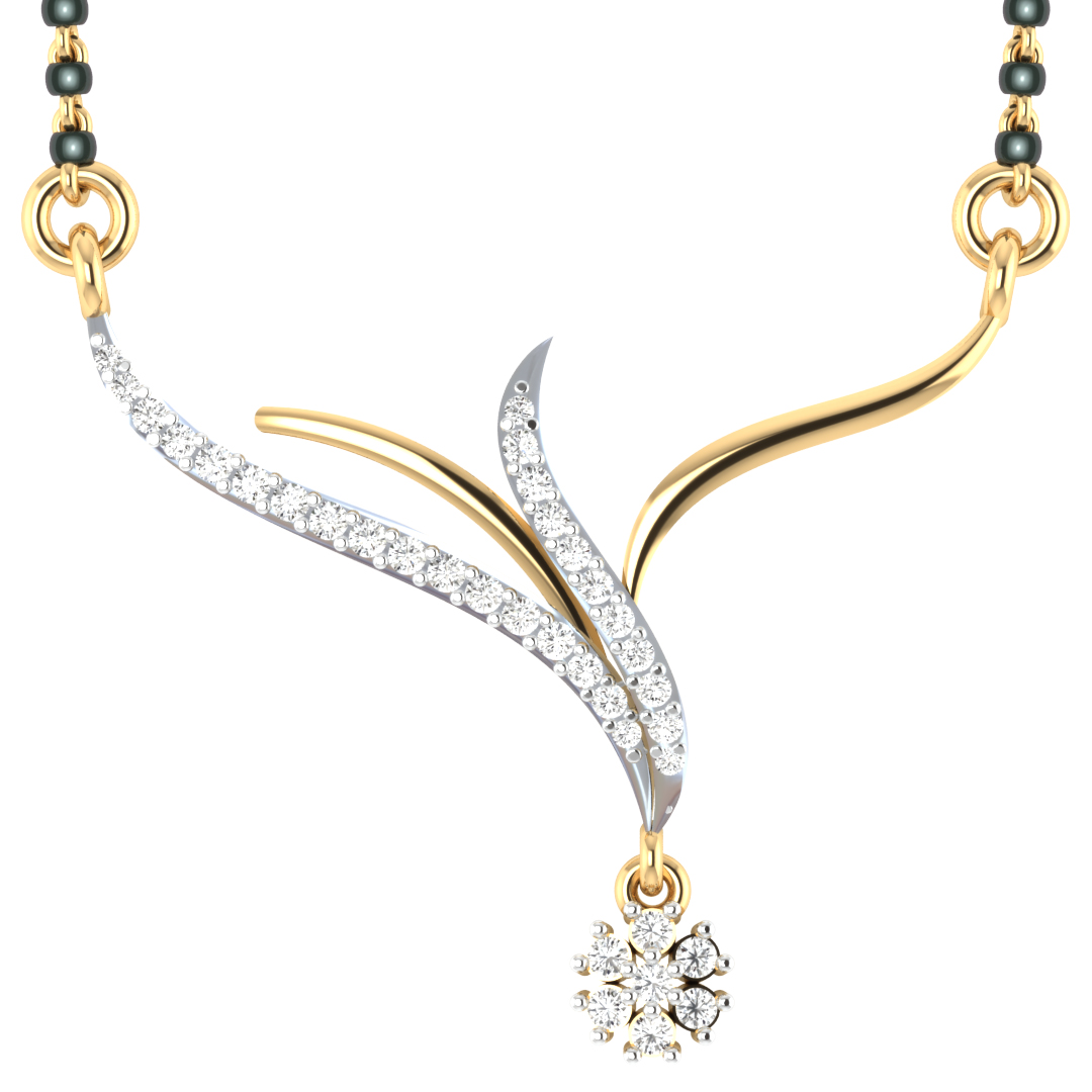 Denver Round Diamond Mangalsutra