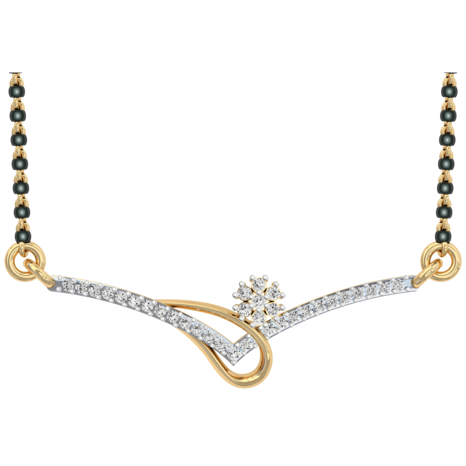 Amirah Round Diamond Mangalsutra