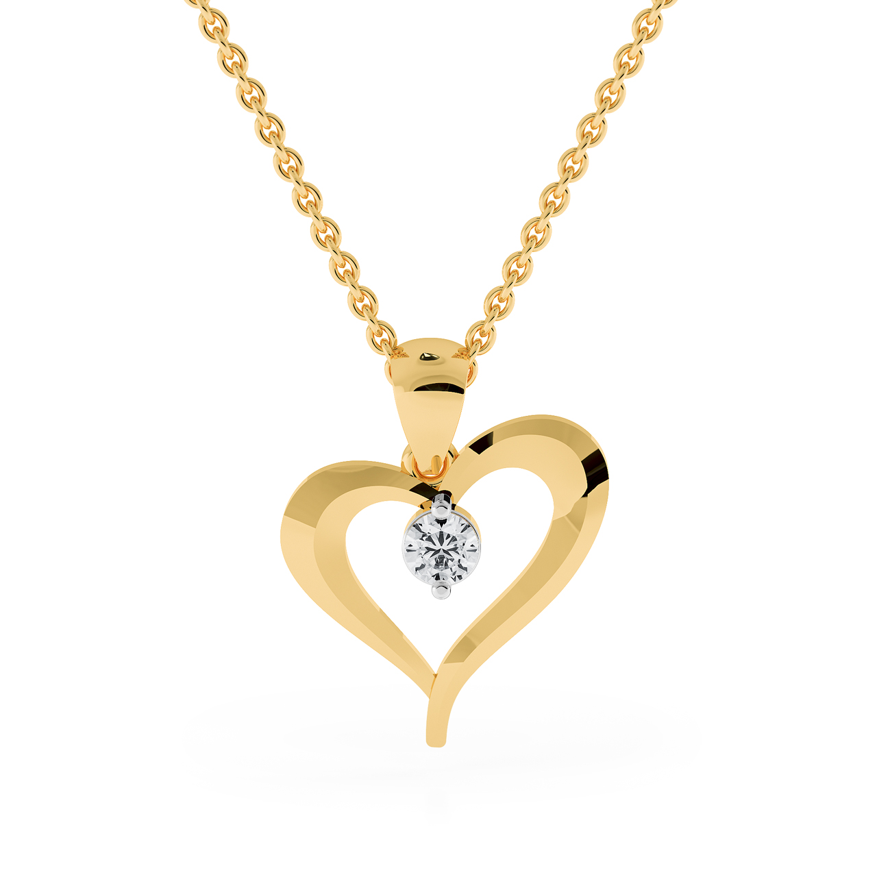 1ct Heart Shape Diamond Necklace (Certified) – Kobelli