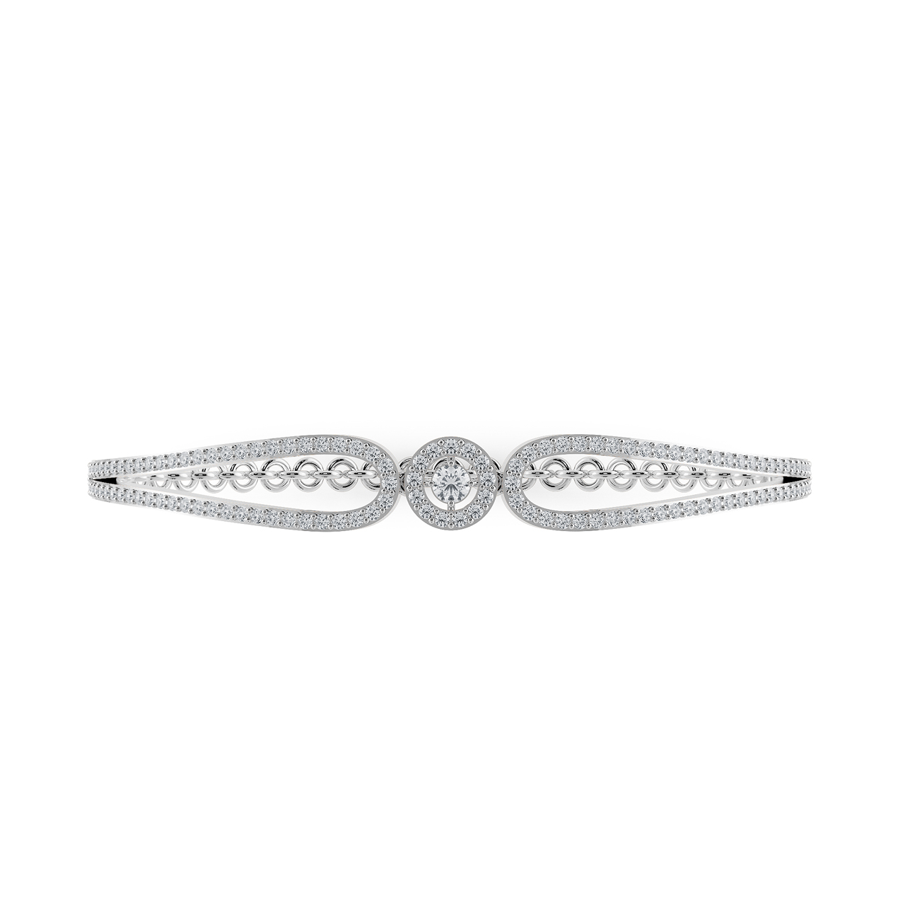 Classic Chain Design Diamond Bracelet