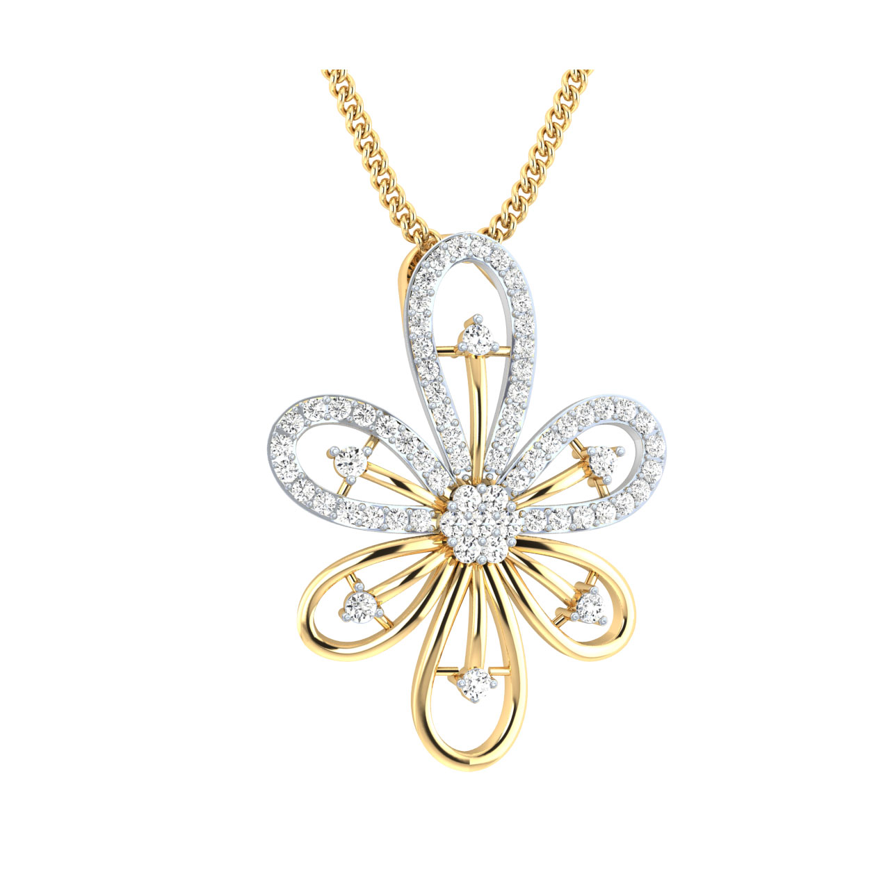 Aganya Round Diamond Pendant