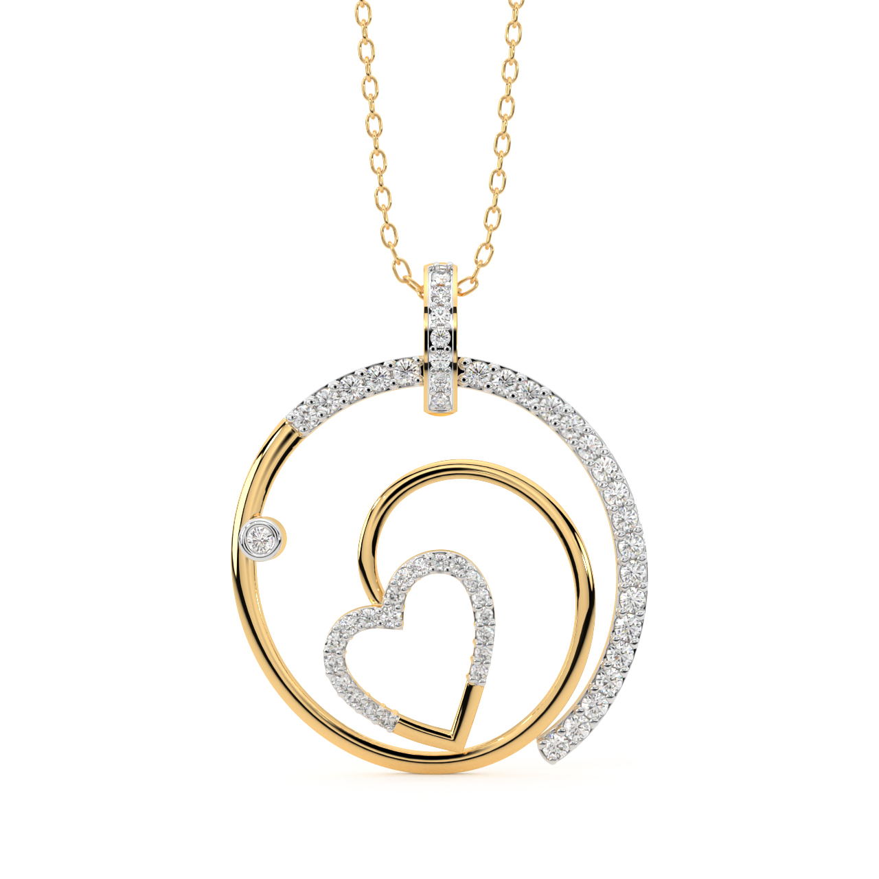 Diamond Heart Charm Necklace for Women | Jennifer Meyer