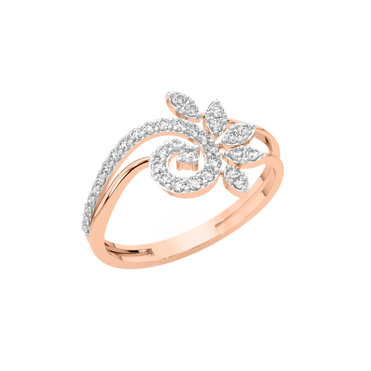 Bloom Flower Engagement Ring