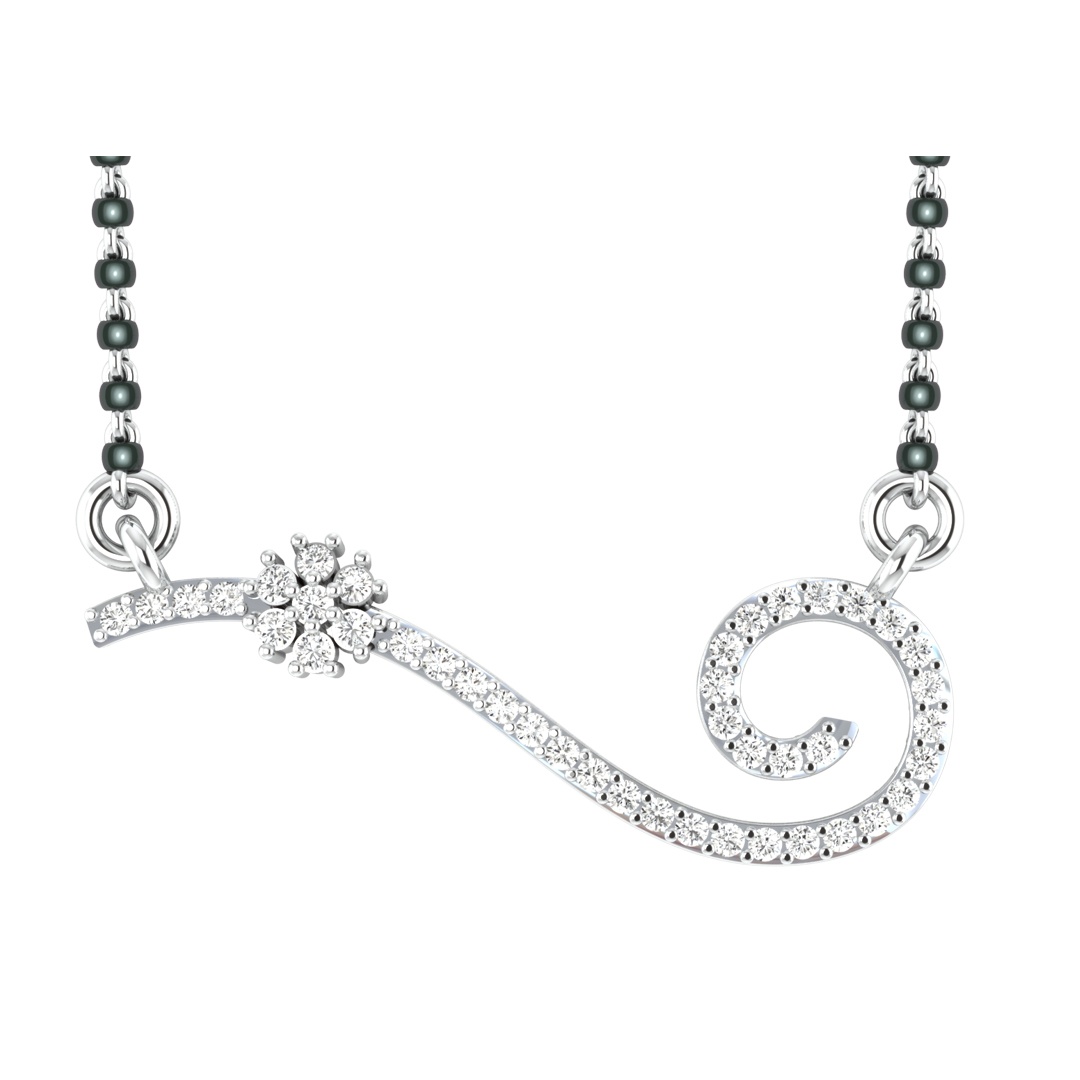 Asma Round Diamond Mangalsutra