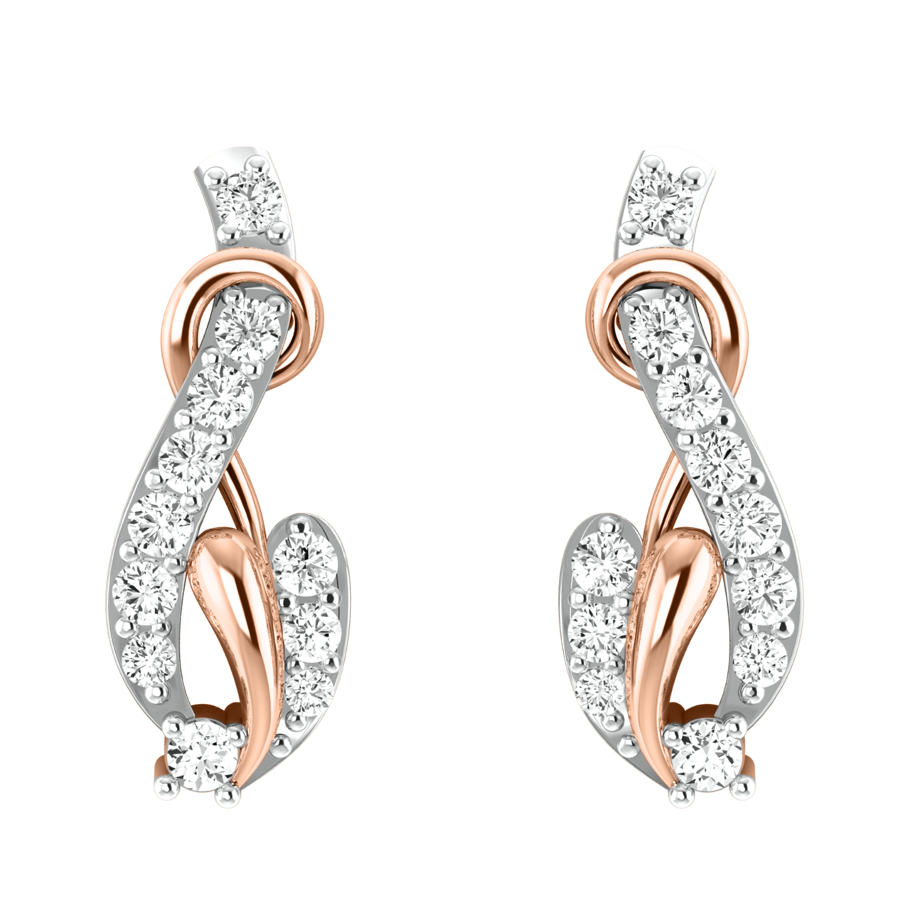 Avril Diamond Stud Earrings