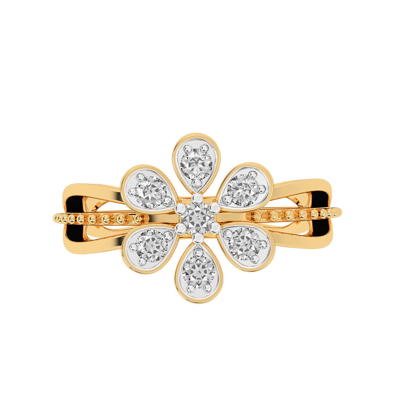 Blake Flower Design Diamond Ring