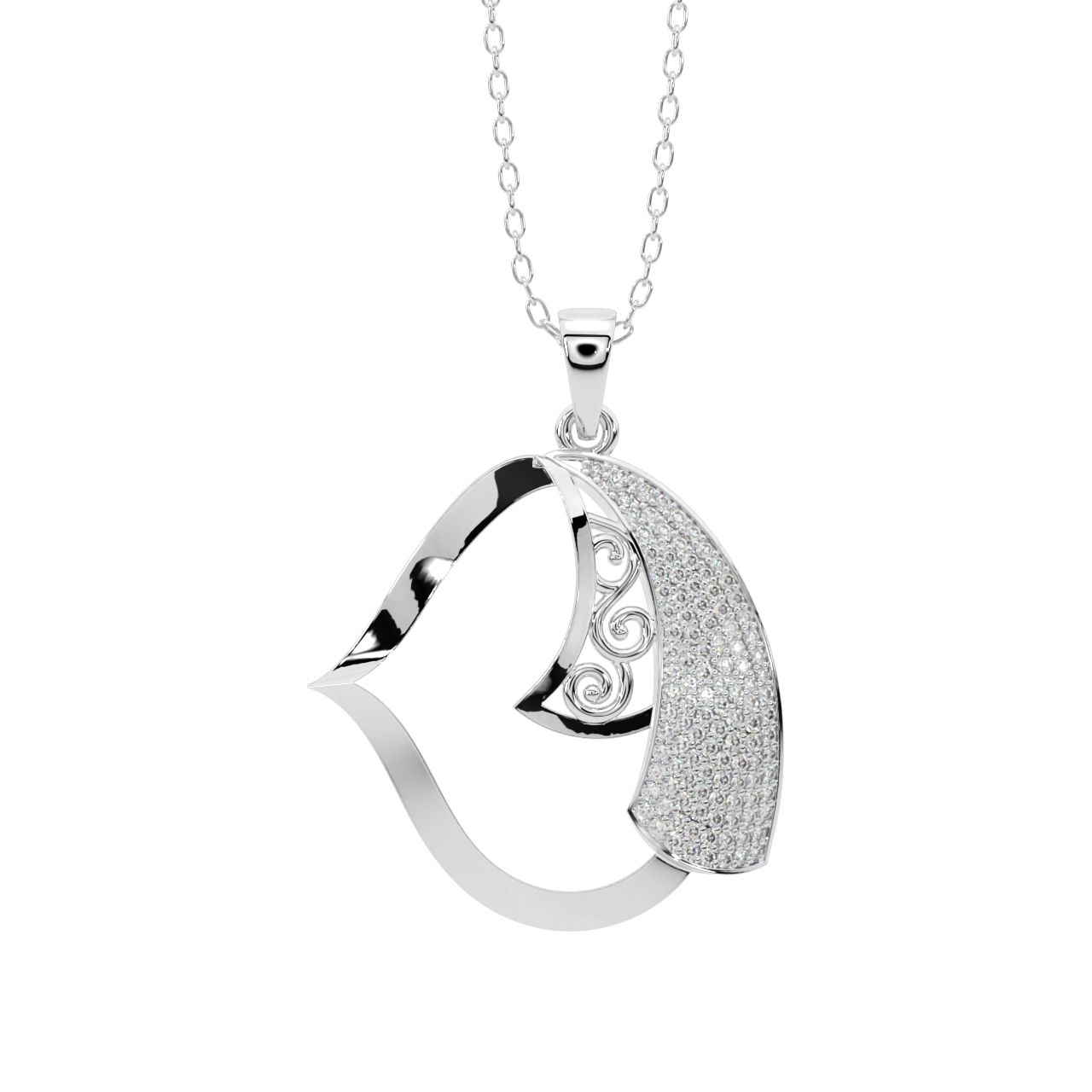 The Sporty Devotee Diamond Pendant