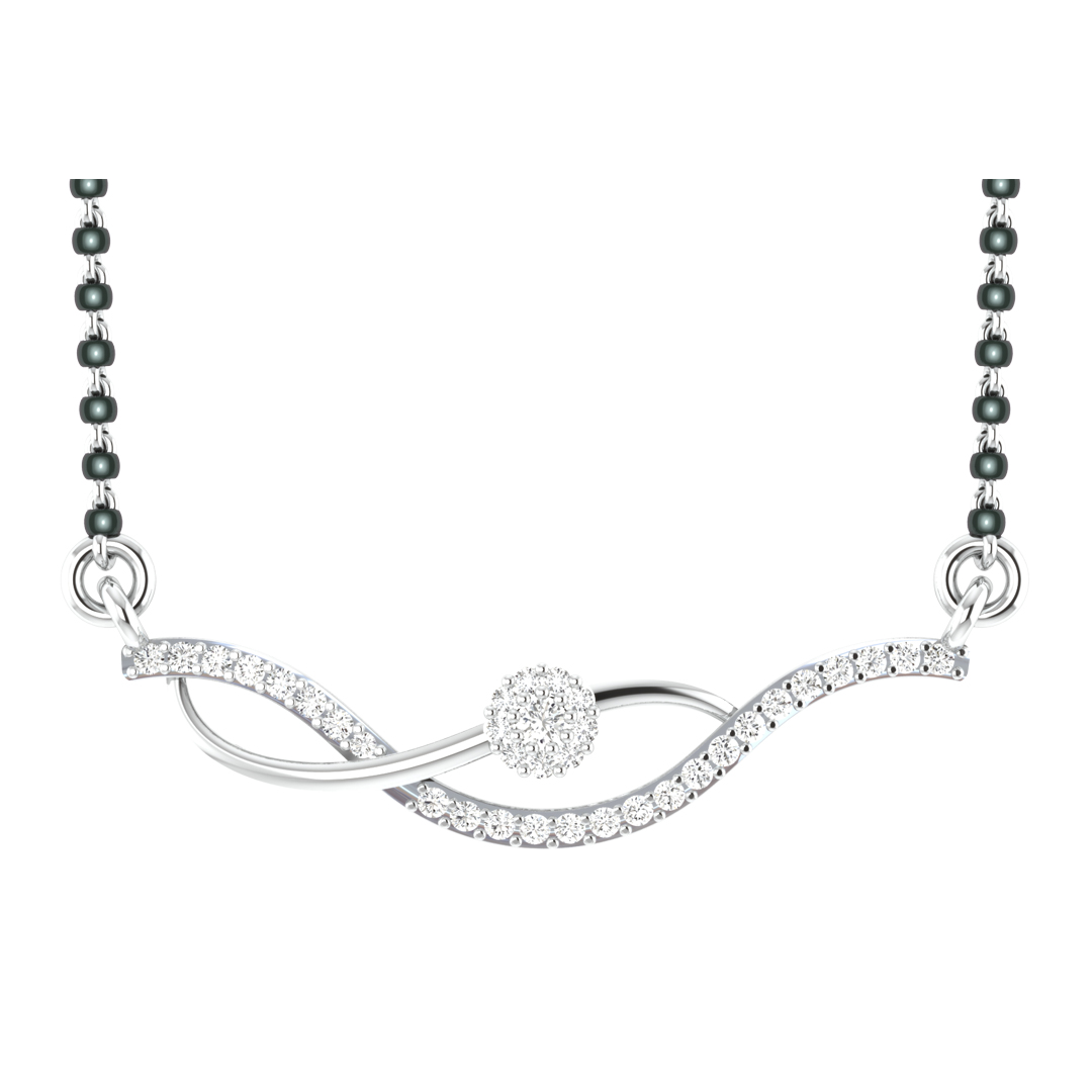 Miranda Round Diamond Mangalsutra