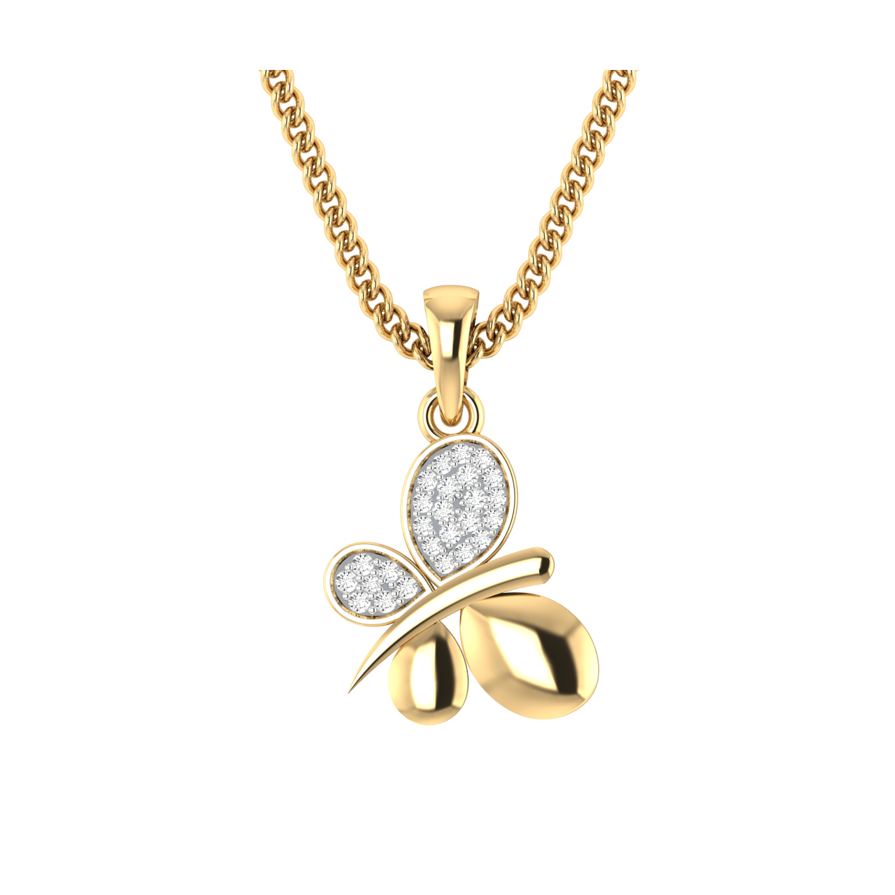 Effy 14K White Gold Diamond Butterfly Necklace – effyjewelry.com