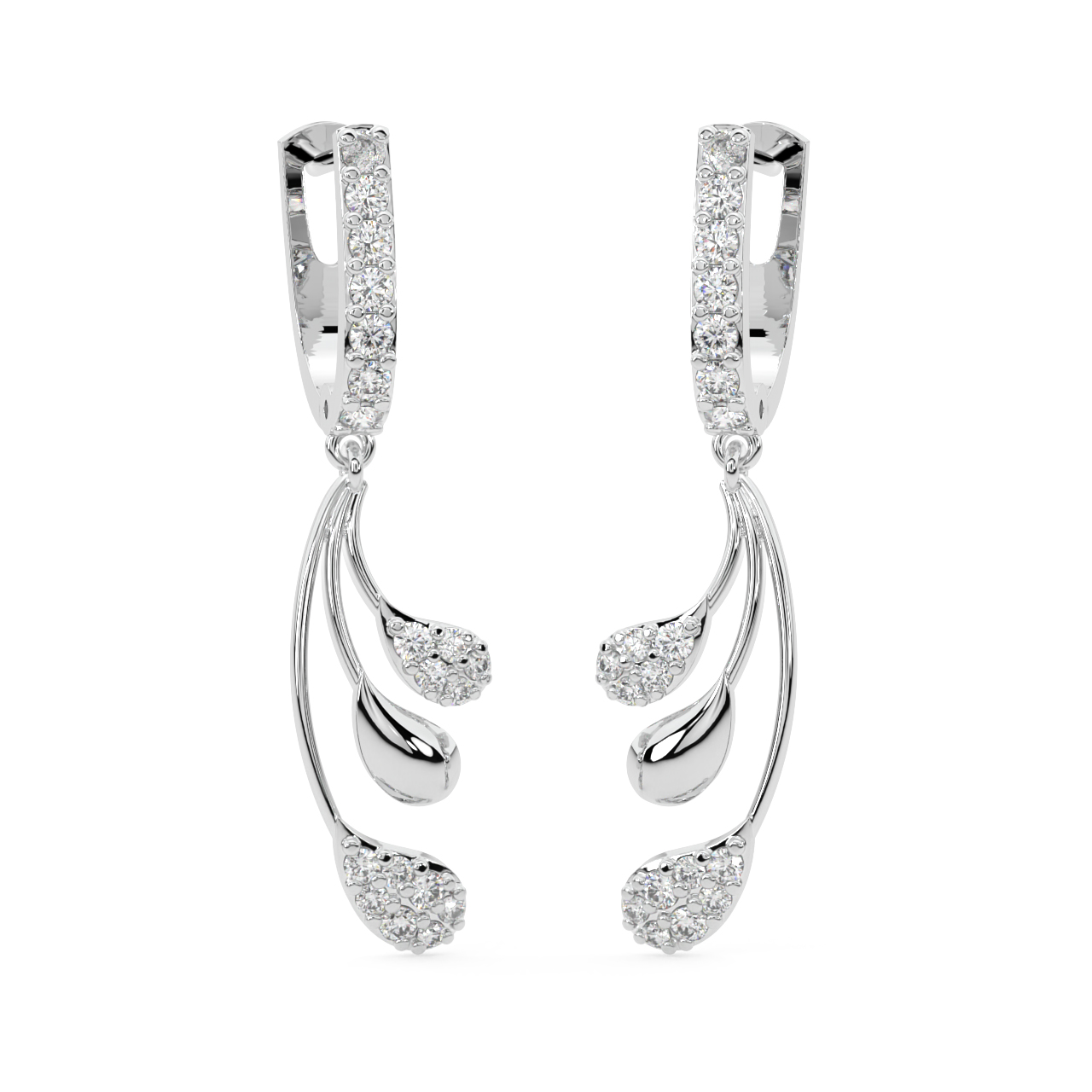 Winter Layers Diamond Earrings