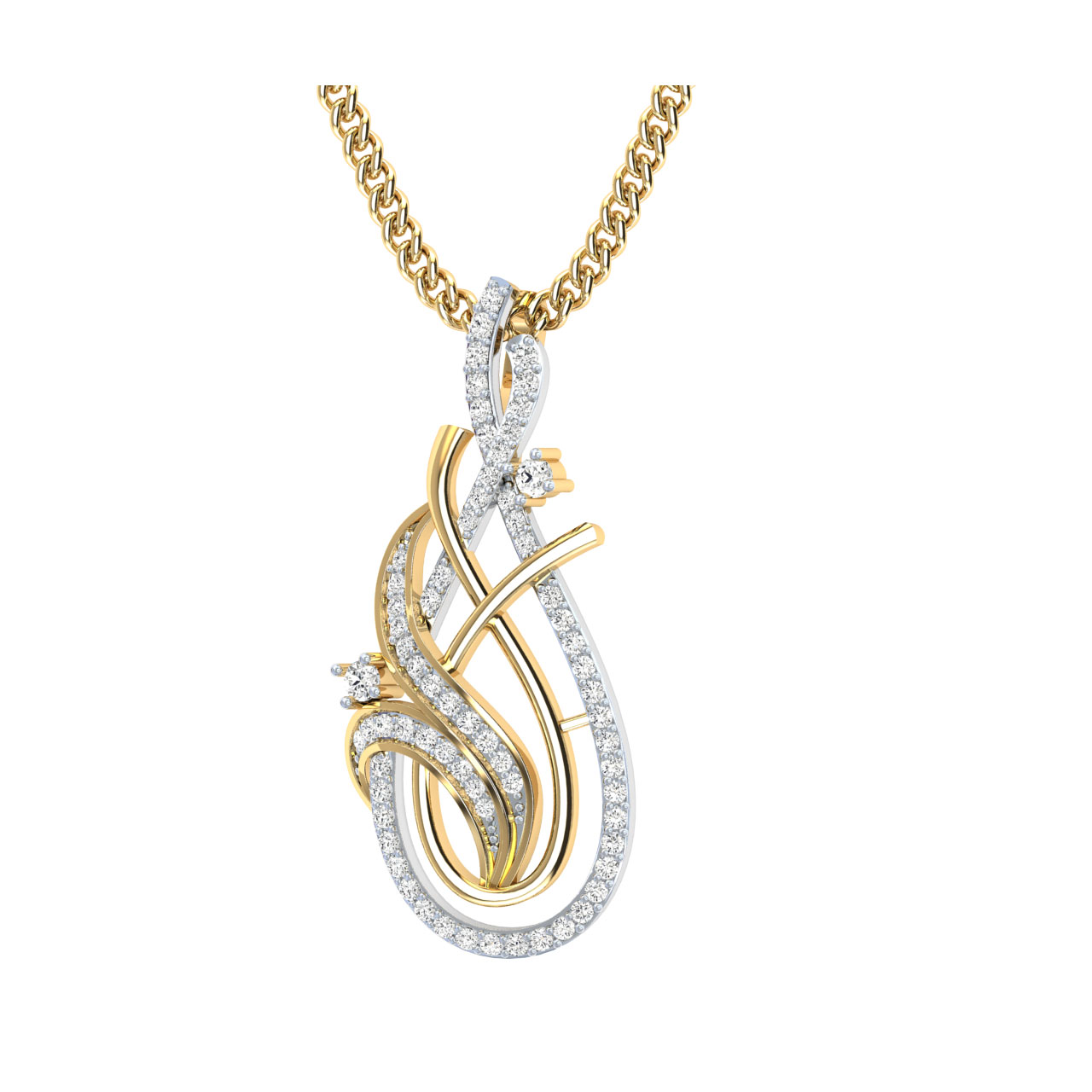 Josie Round Diamond Office Wear Pendant