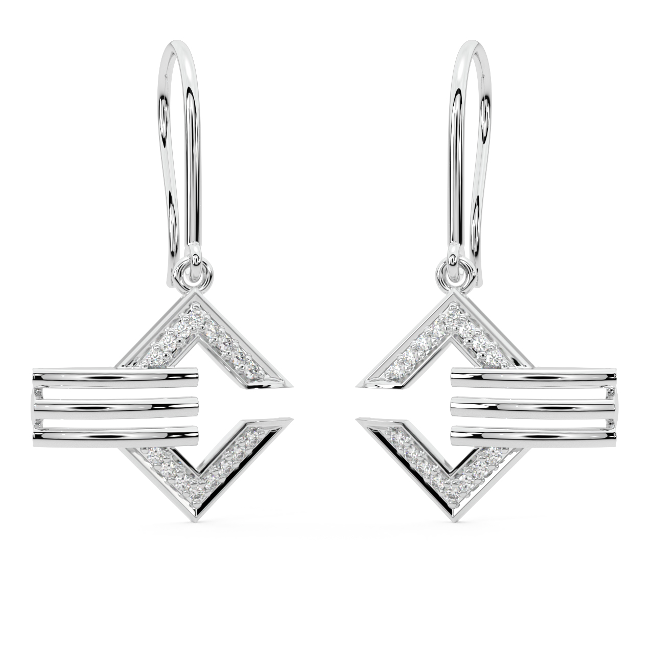 Elegant Design Diamond Earrings