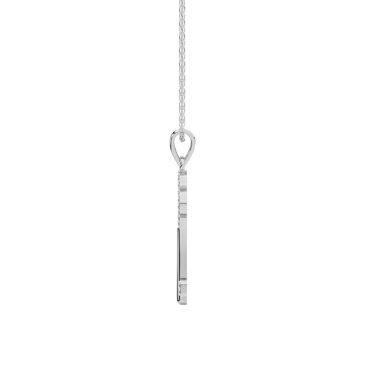 The Flower Key Diamond Pendant