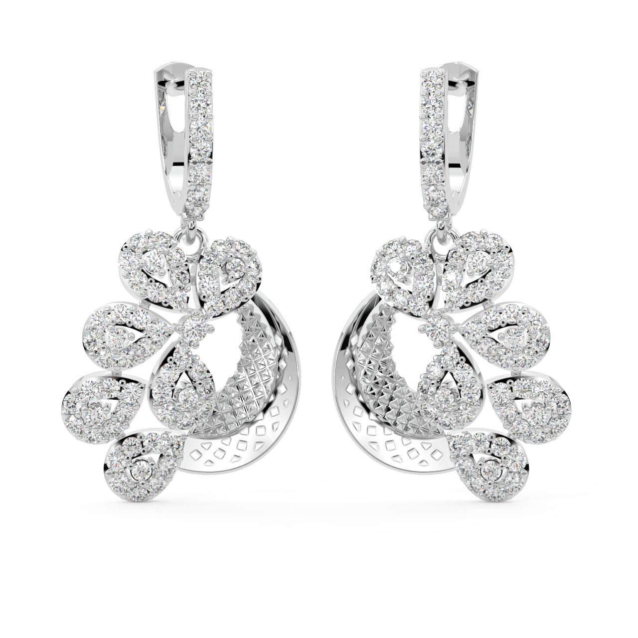 Lucia Round Diamond Earrings