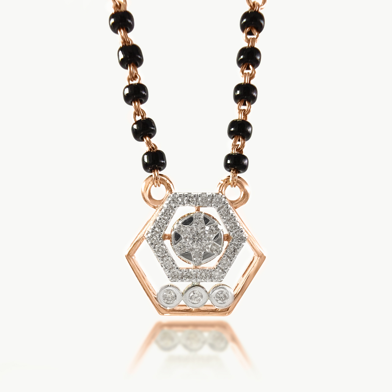 Dual Hex Diamond Mangalsutra